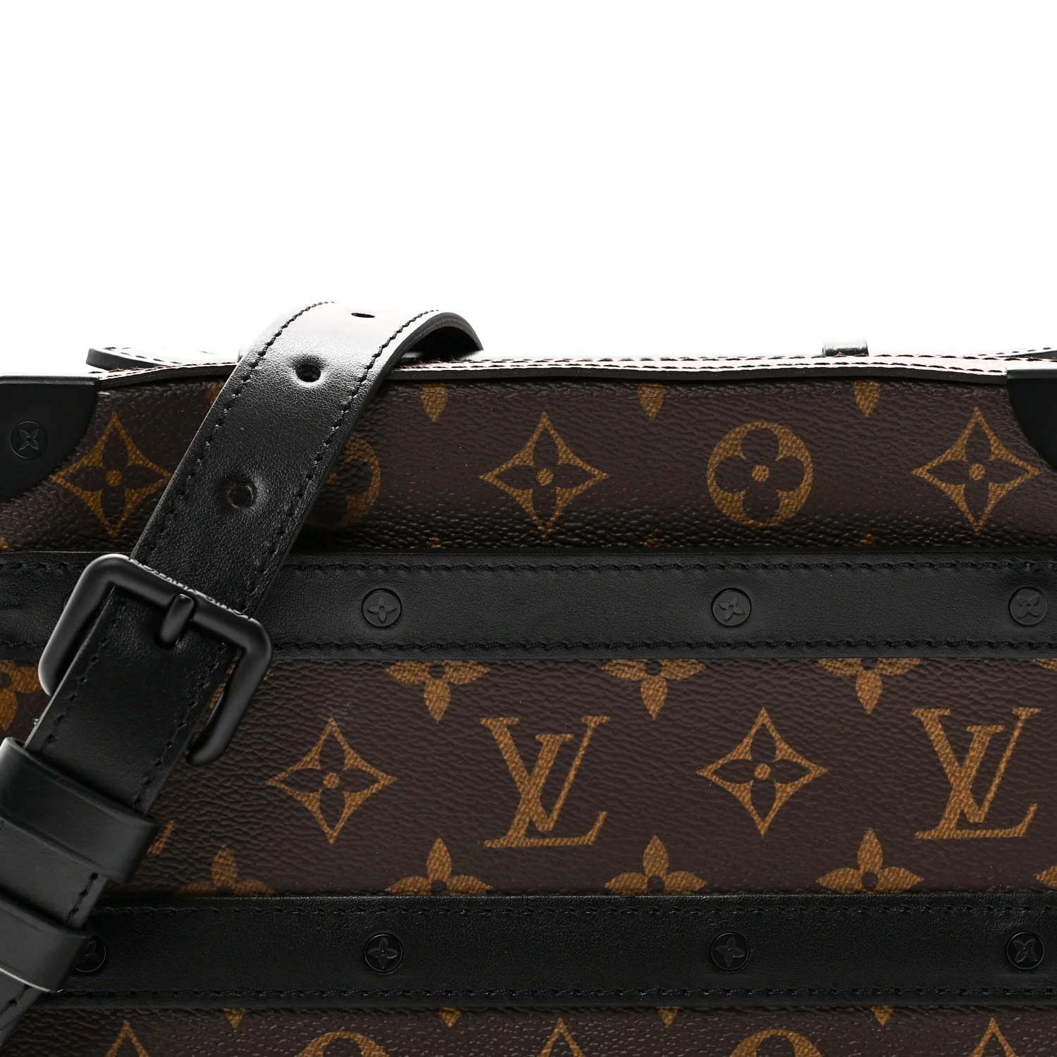 Monogram Macassar Handle Soft Trunk Black - Image 7