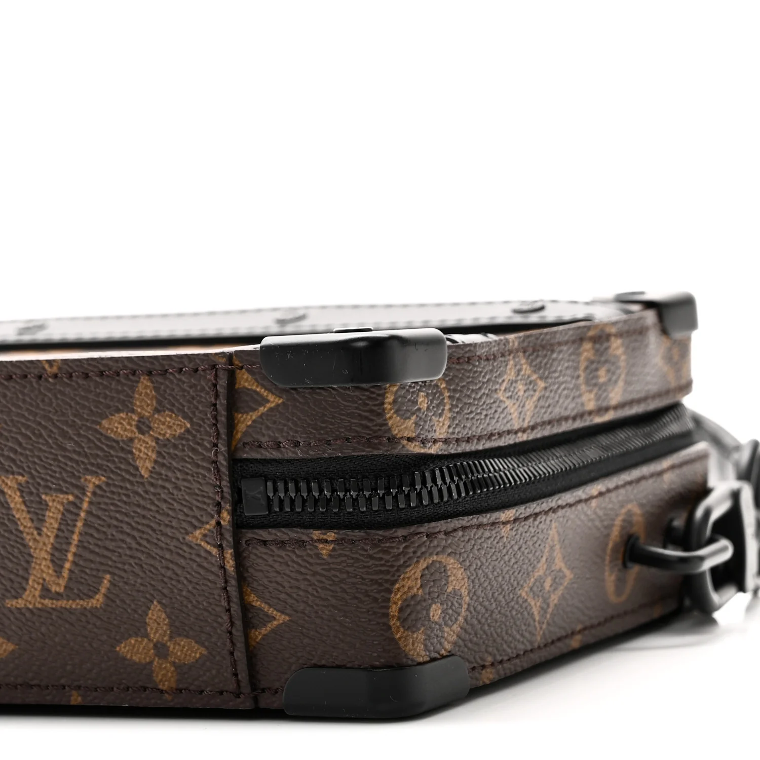 Monogram Macassar Handle Soft Trunk Black - Image 9