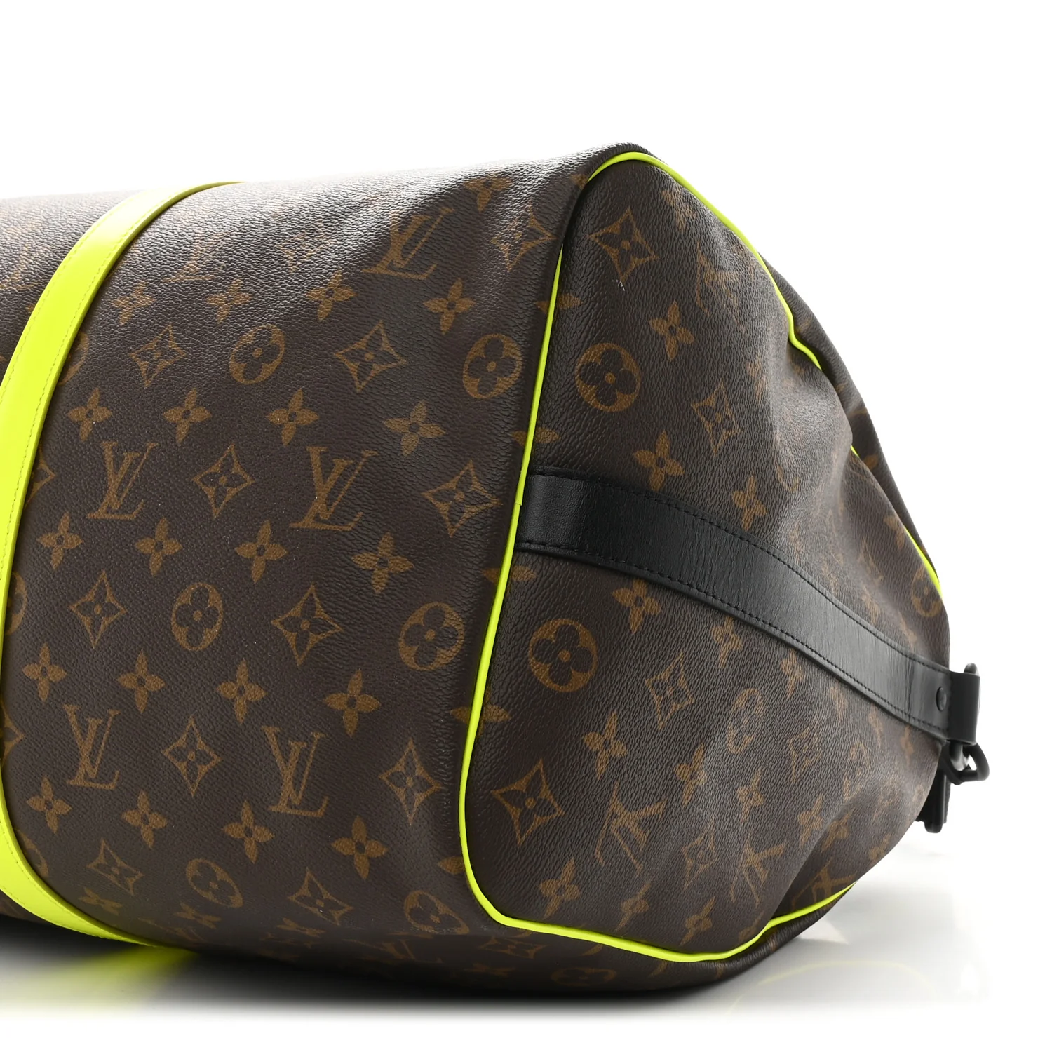 Monogram Macassar Keepall Bandouliere 50 Florescent Yellow - Image 8