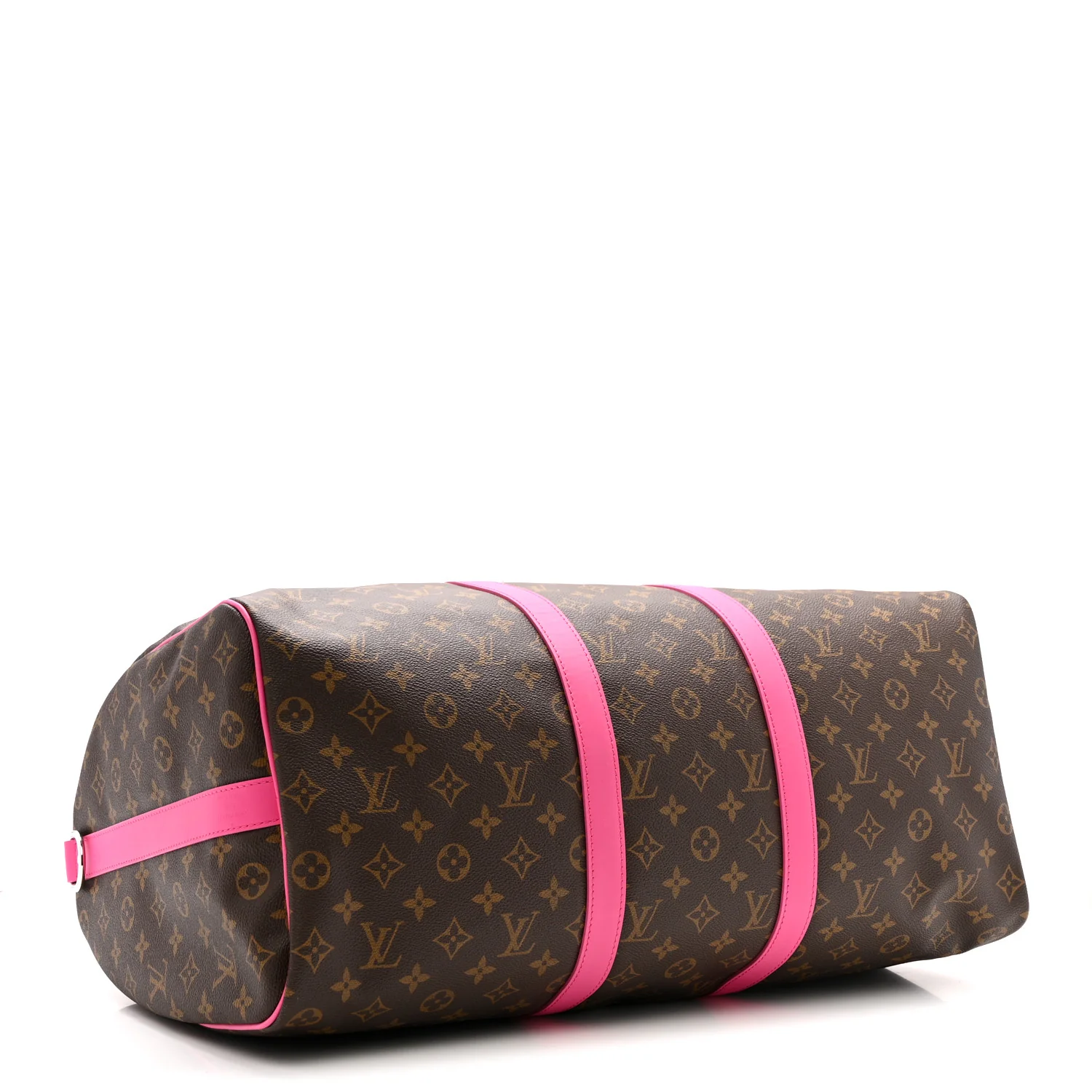 Monogram Macassar Keepall Bandouliere 50 Fuchsia - Image 3