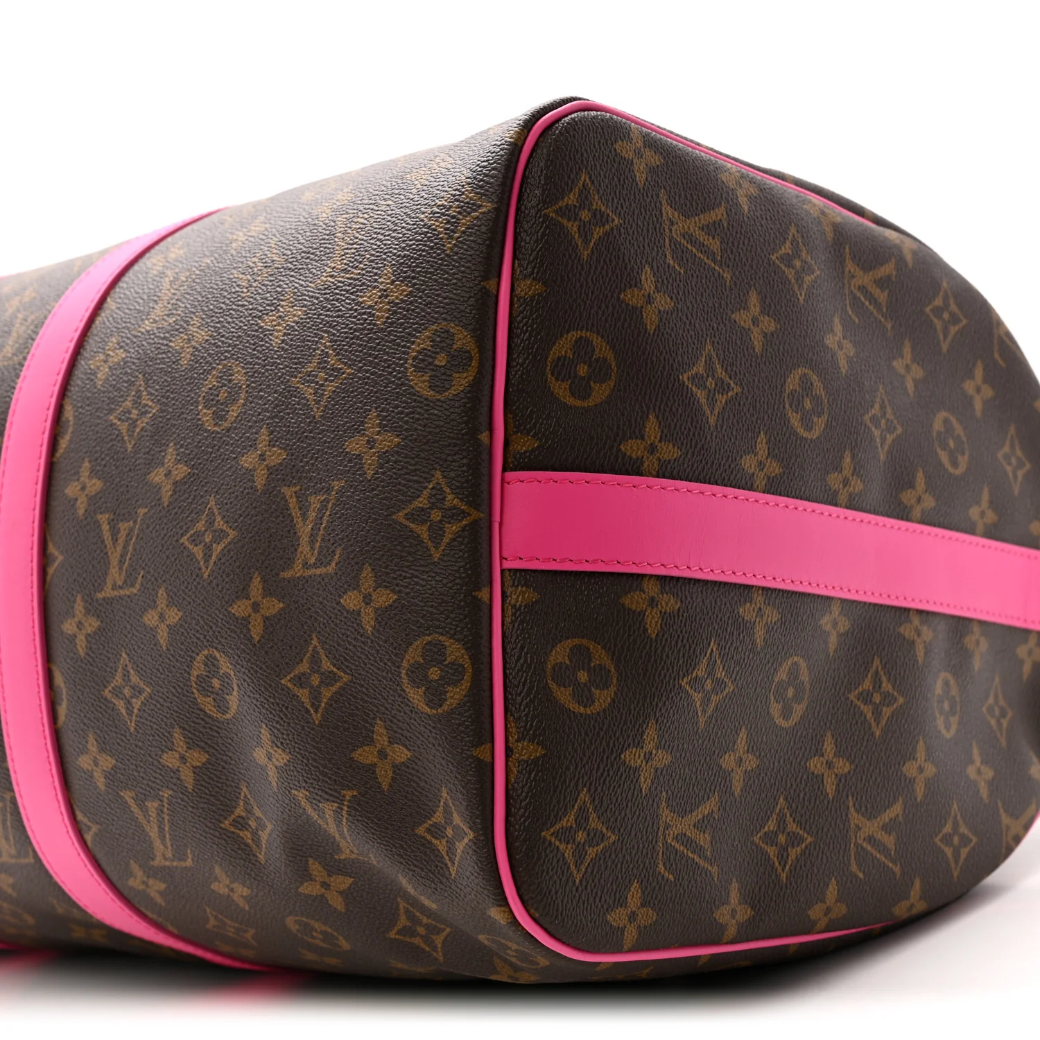 Monogram Macassar Keepall Bandouliere 50 Fuchsia - Image 7