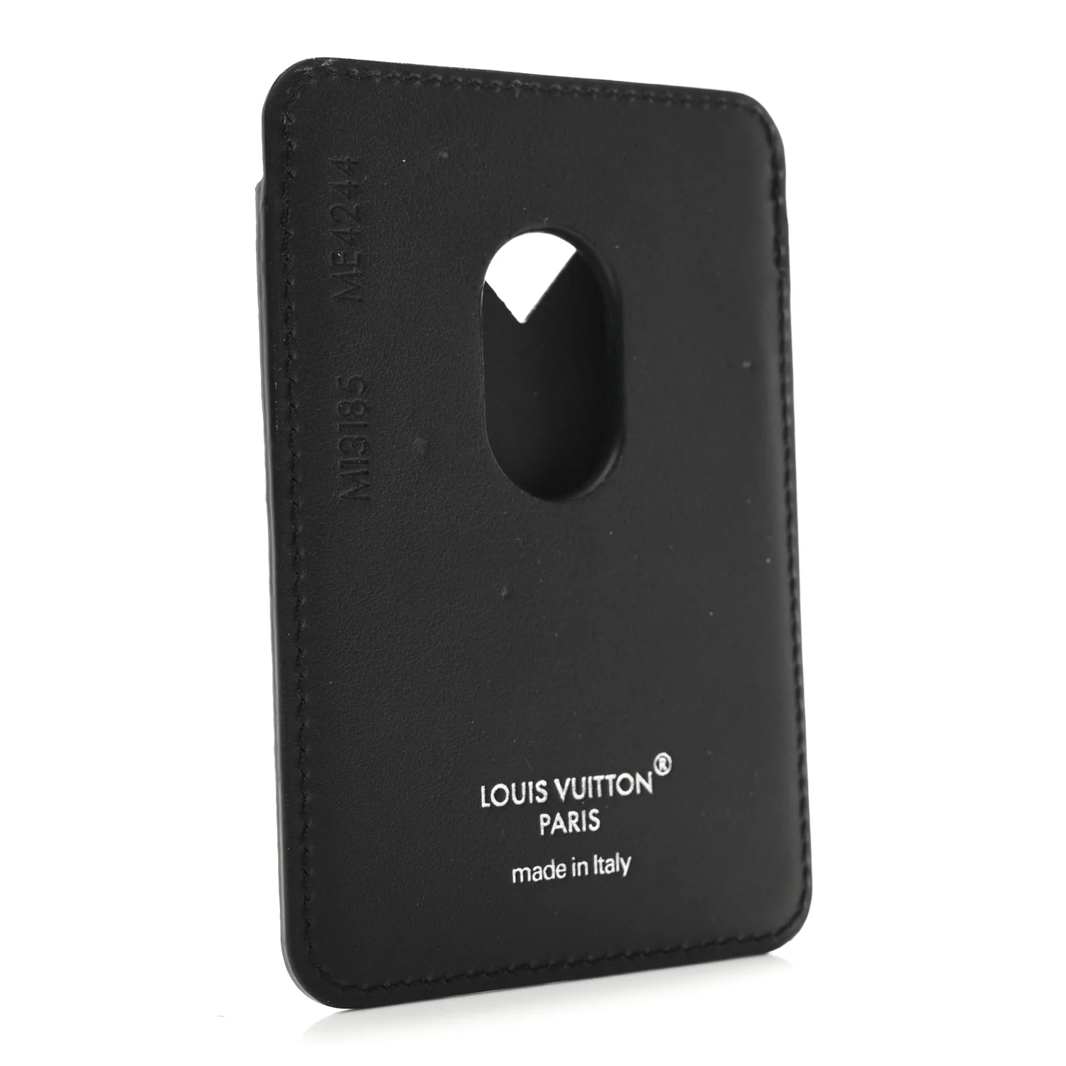 Monogram Macassar Magnetic Card Holder Black - Image 3
