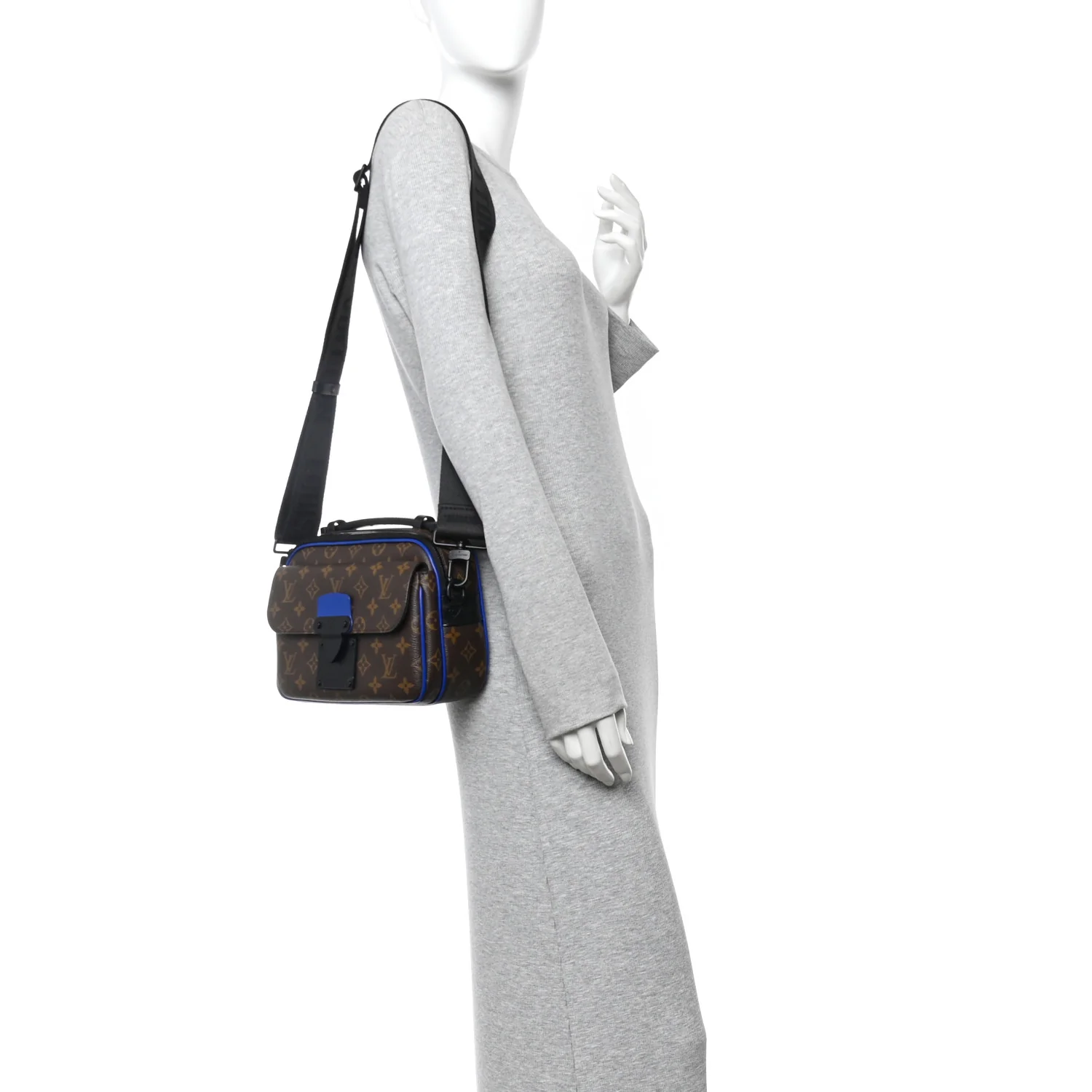 Monogram Macassar S Lock Messenger Blue - Image 2