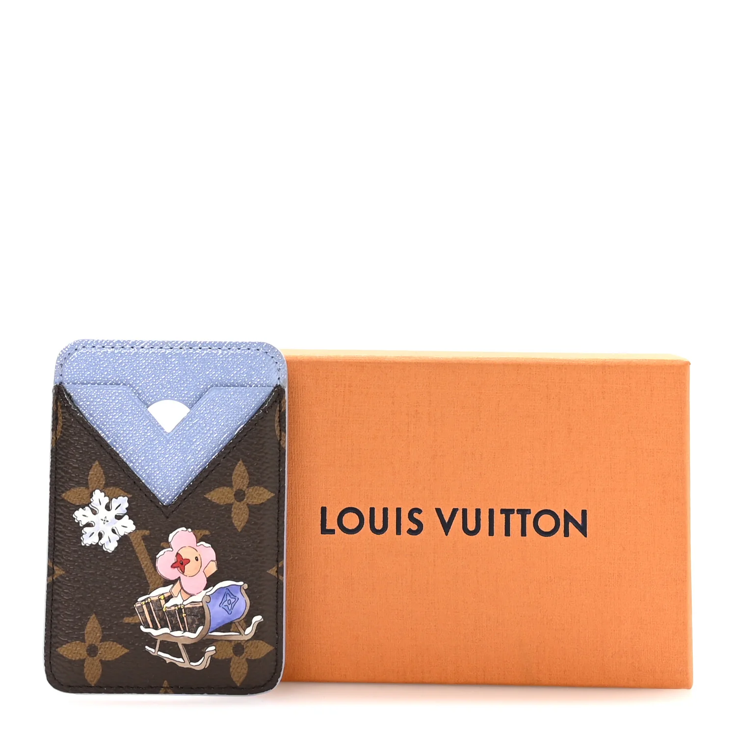 Monogram Magnet Vivienne Card Holder Blue Frost - Image 7