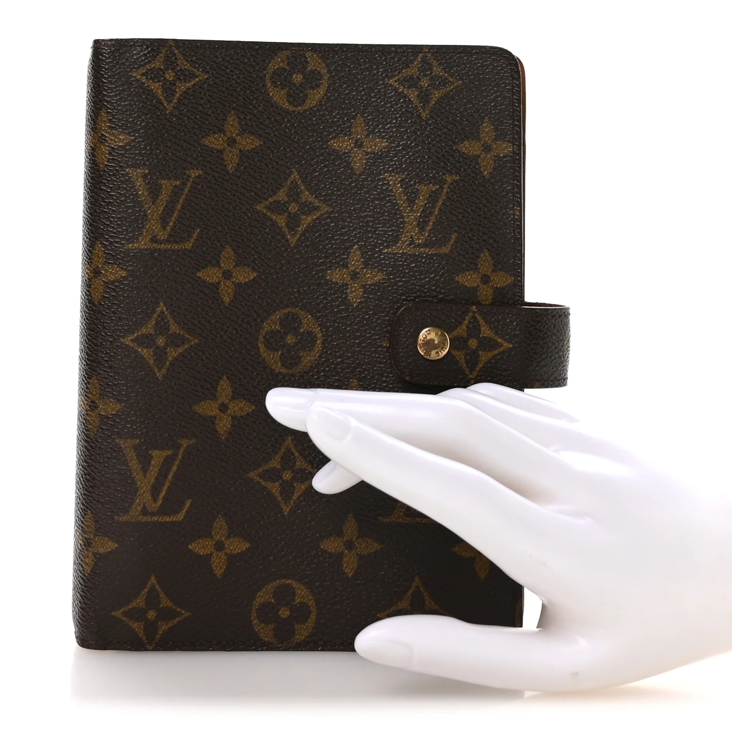 Monogram Medium Ring Agenda Cover - Image 2