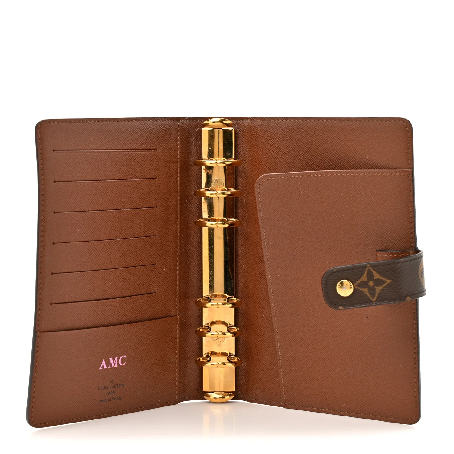 Monogram Medium Ring Agenda Cover - Image 5
