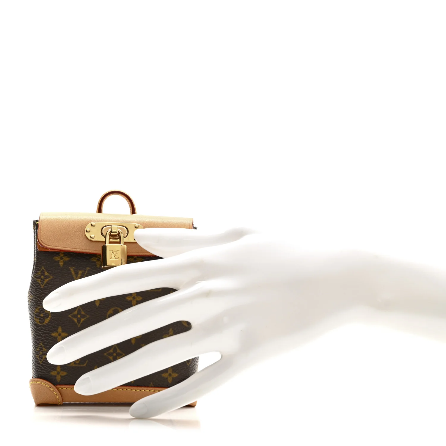 Monogram Mini Steamer Bag Charm - Image 2