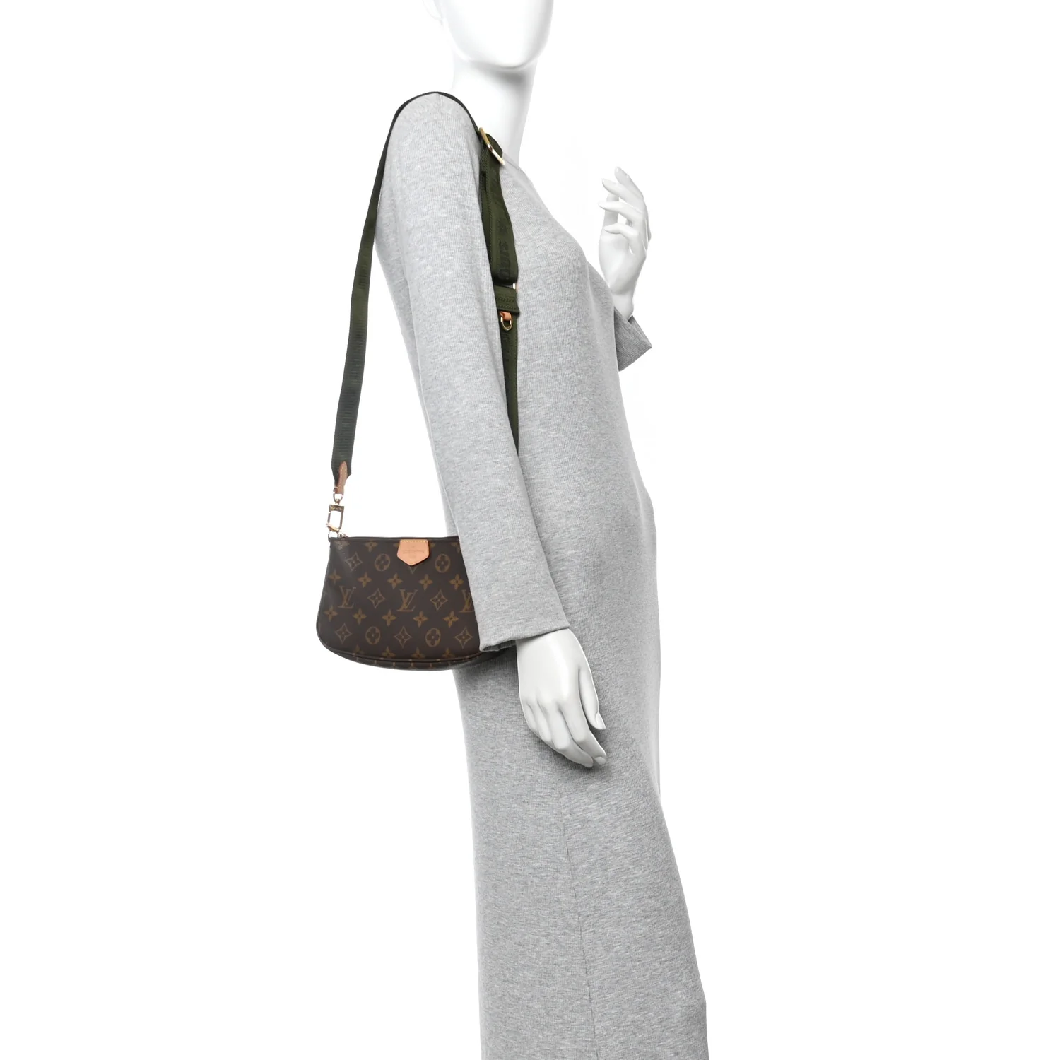 Monogram Multi Pochette Accessories Large Pochette Kaki - Image 2