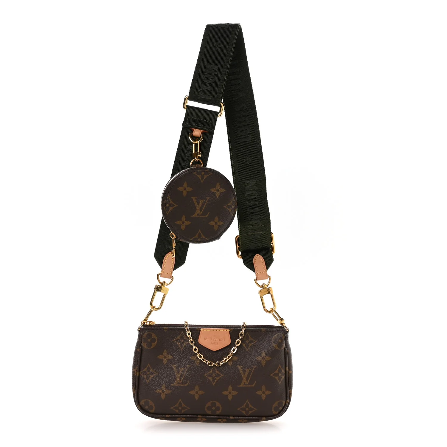 Monogram Multi Pochette Accessories Mini Pochette Kaki
