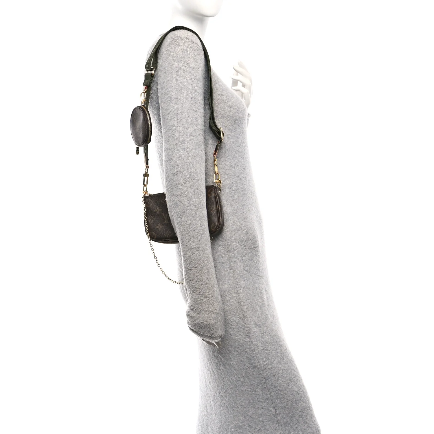 Monogram Multi Pochette Accessories Mini Pochette Kaki - Image 2
