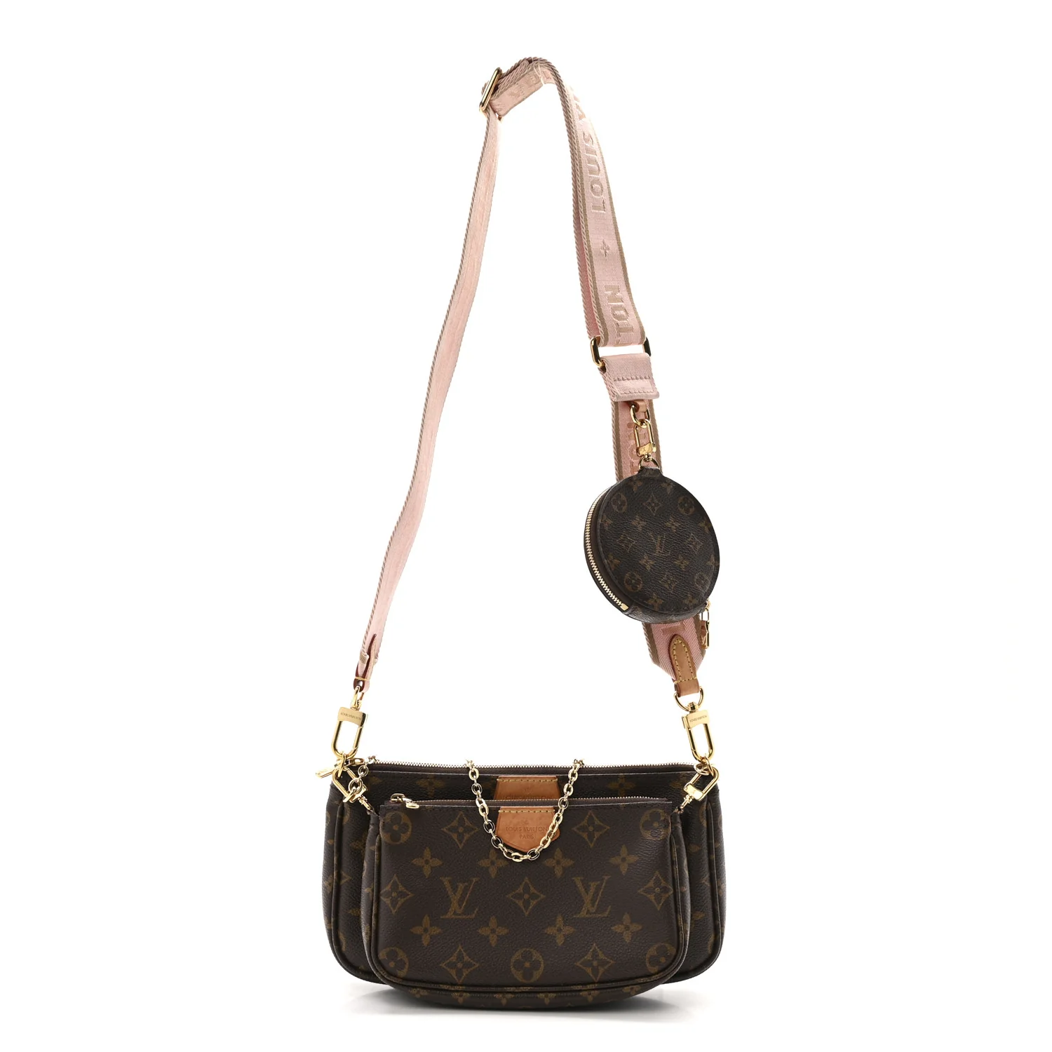 Monogram Multi Pochette Accessories Rose Clair