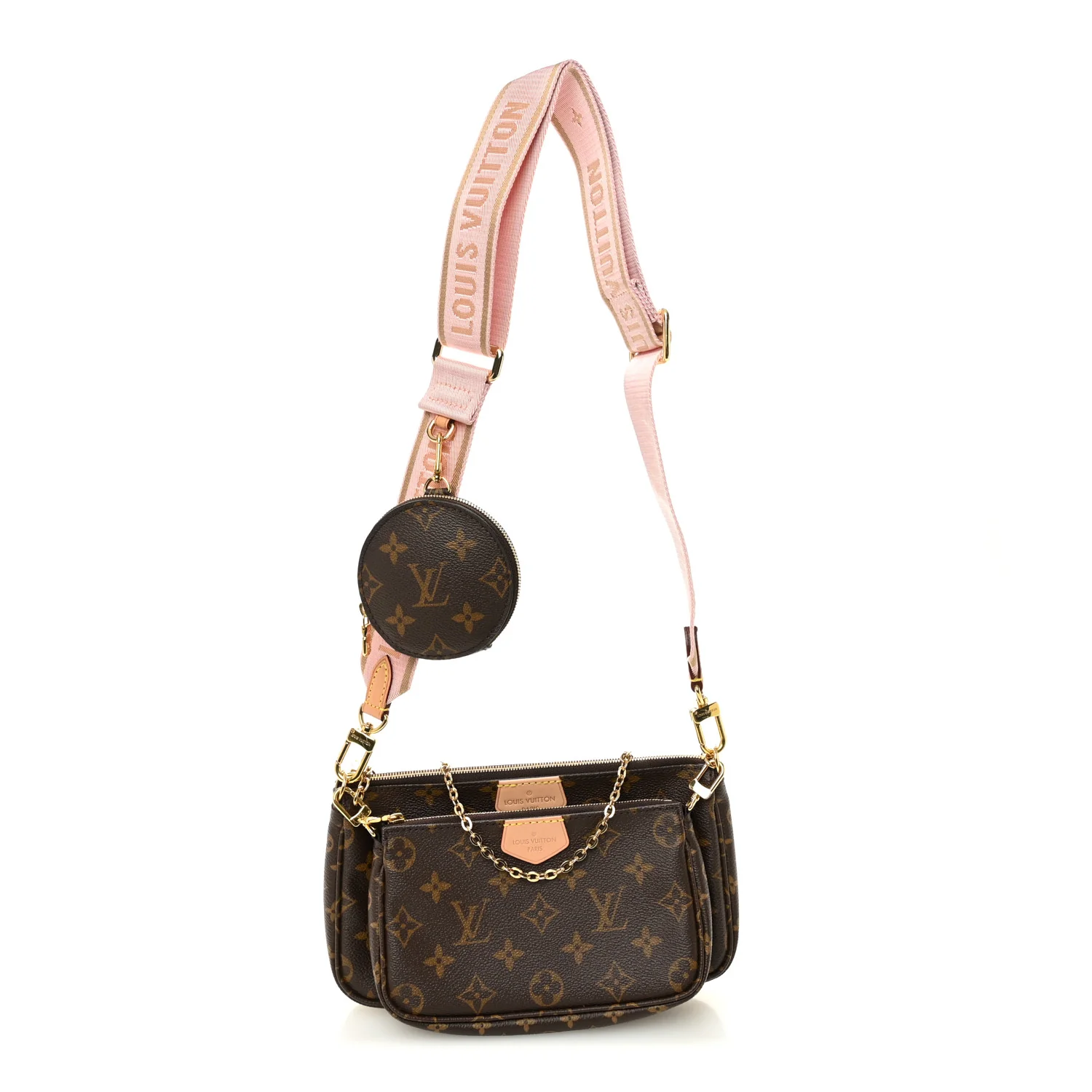 Monogram Multi Pochette Accessories Rose Clair