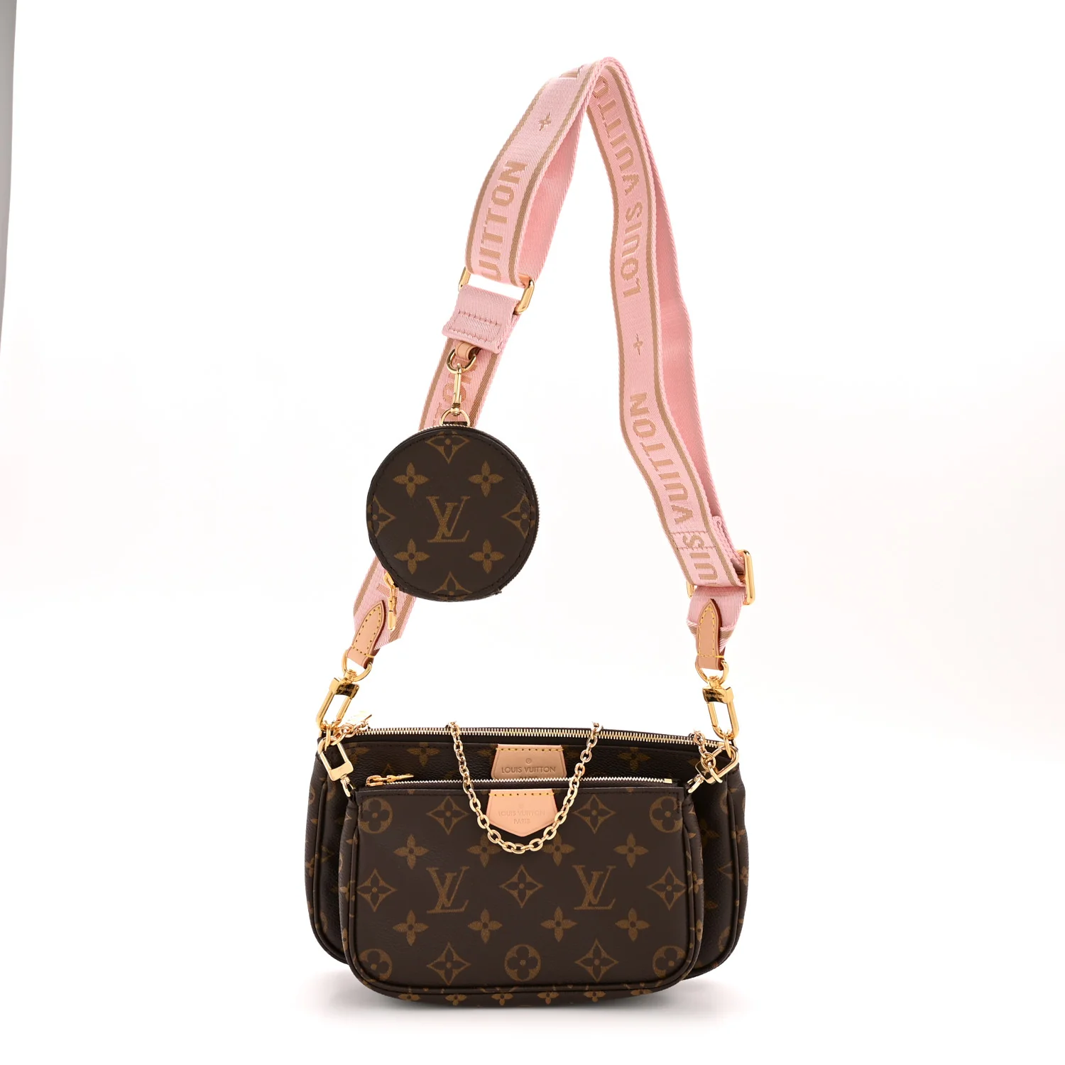 Monogram Multi Pochette Accessories Rose Clair