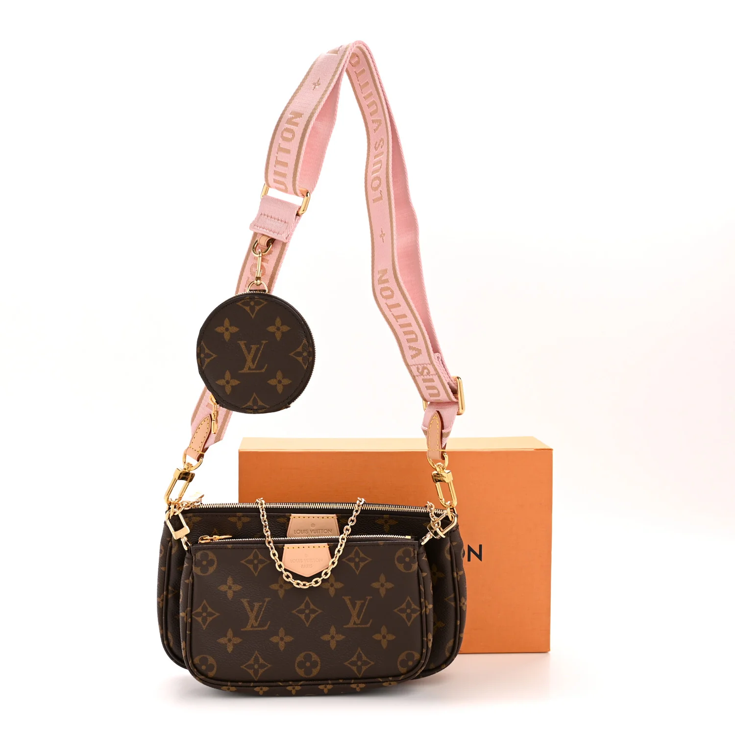 Monogram Multi Pochette Accessories Rose Clair - Image 13