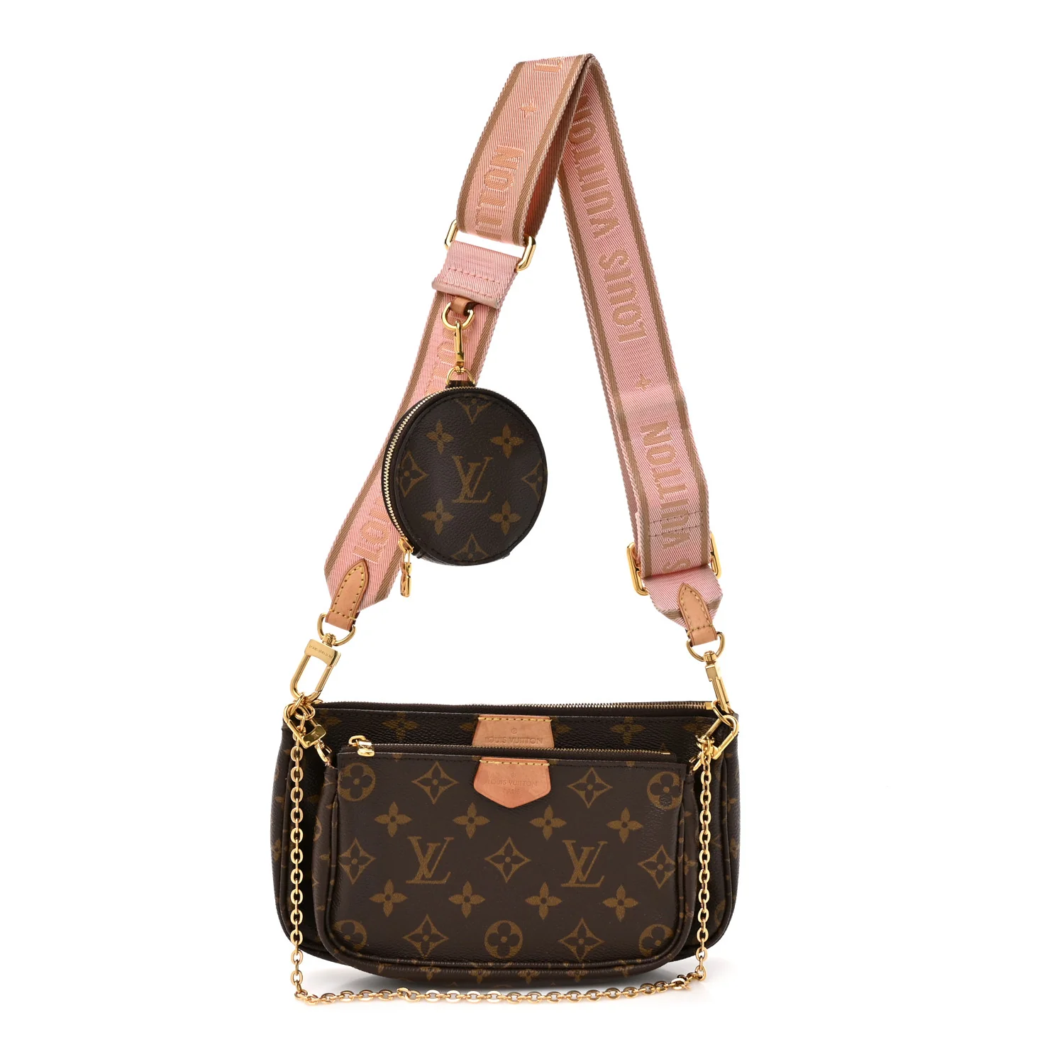 Monogram Multi Pochette Accessories Rose Clair