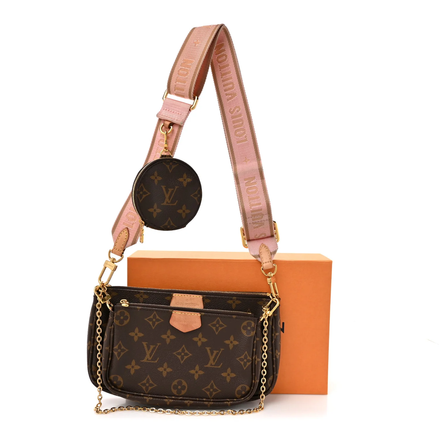 Monogram Multi Pochette Accessories Rose Clair - Image 12