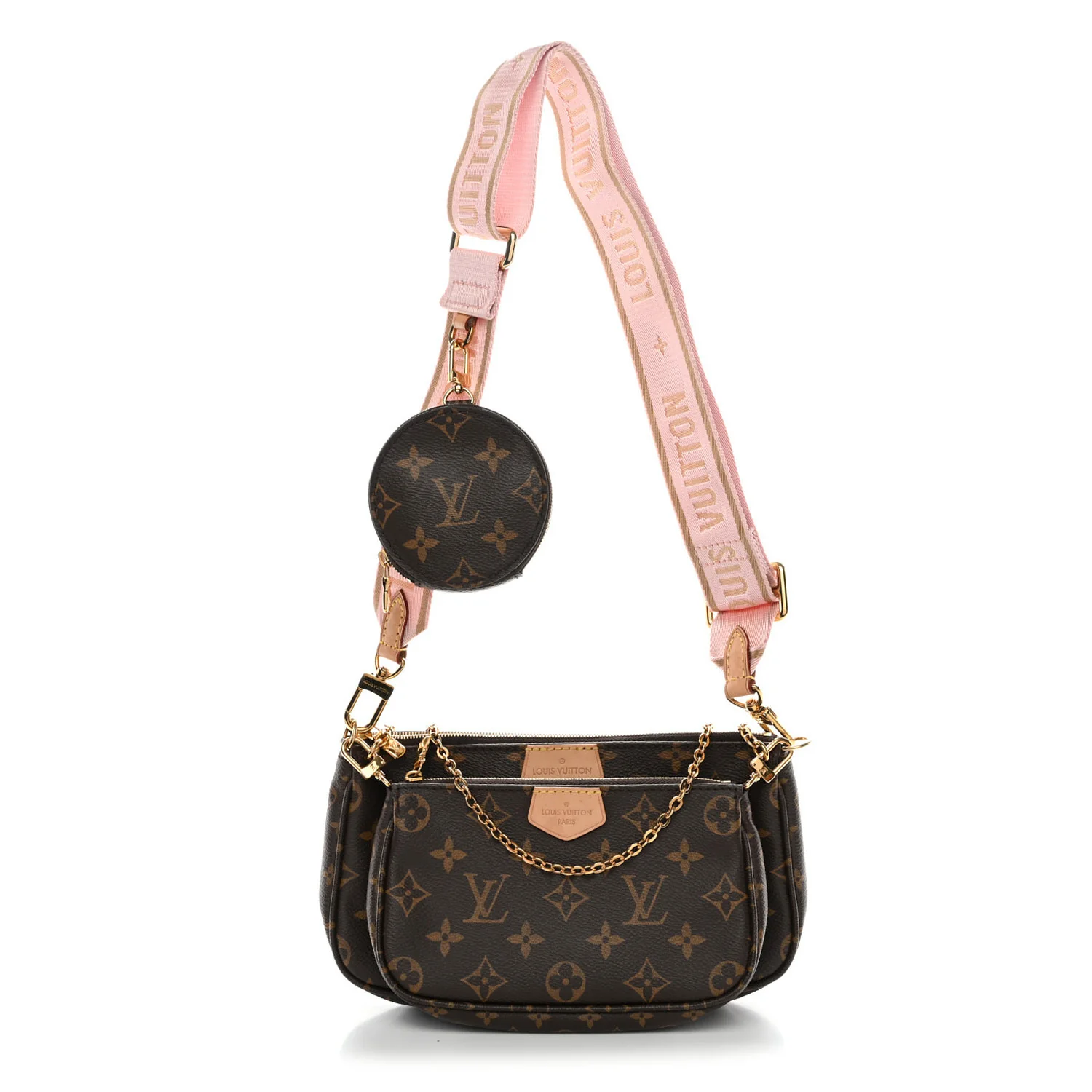Monogram Multi Pochette Accessories Rose Clair