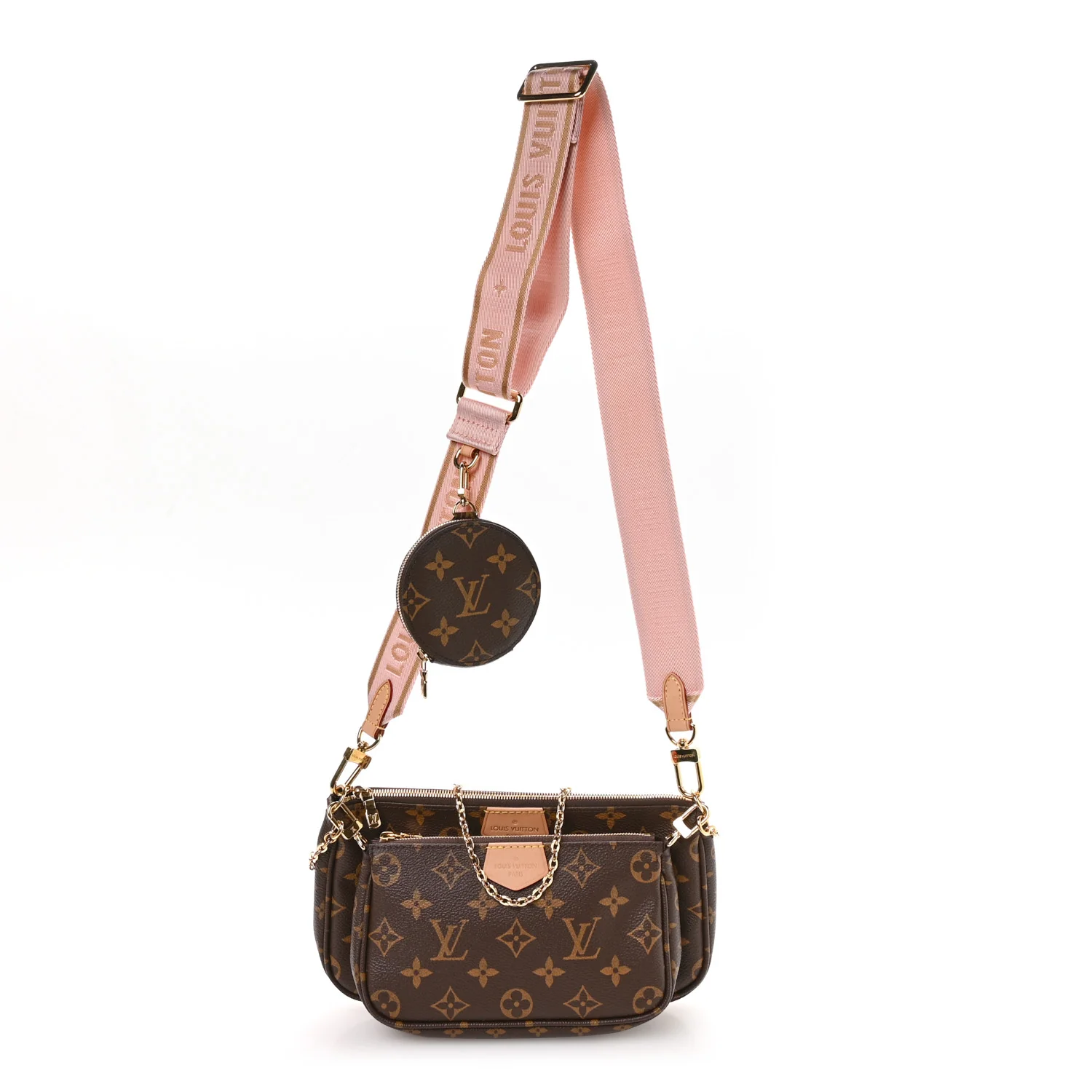 Monogram Multi Pochette Accessories Rose Clair