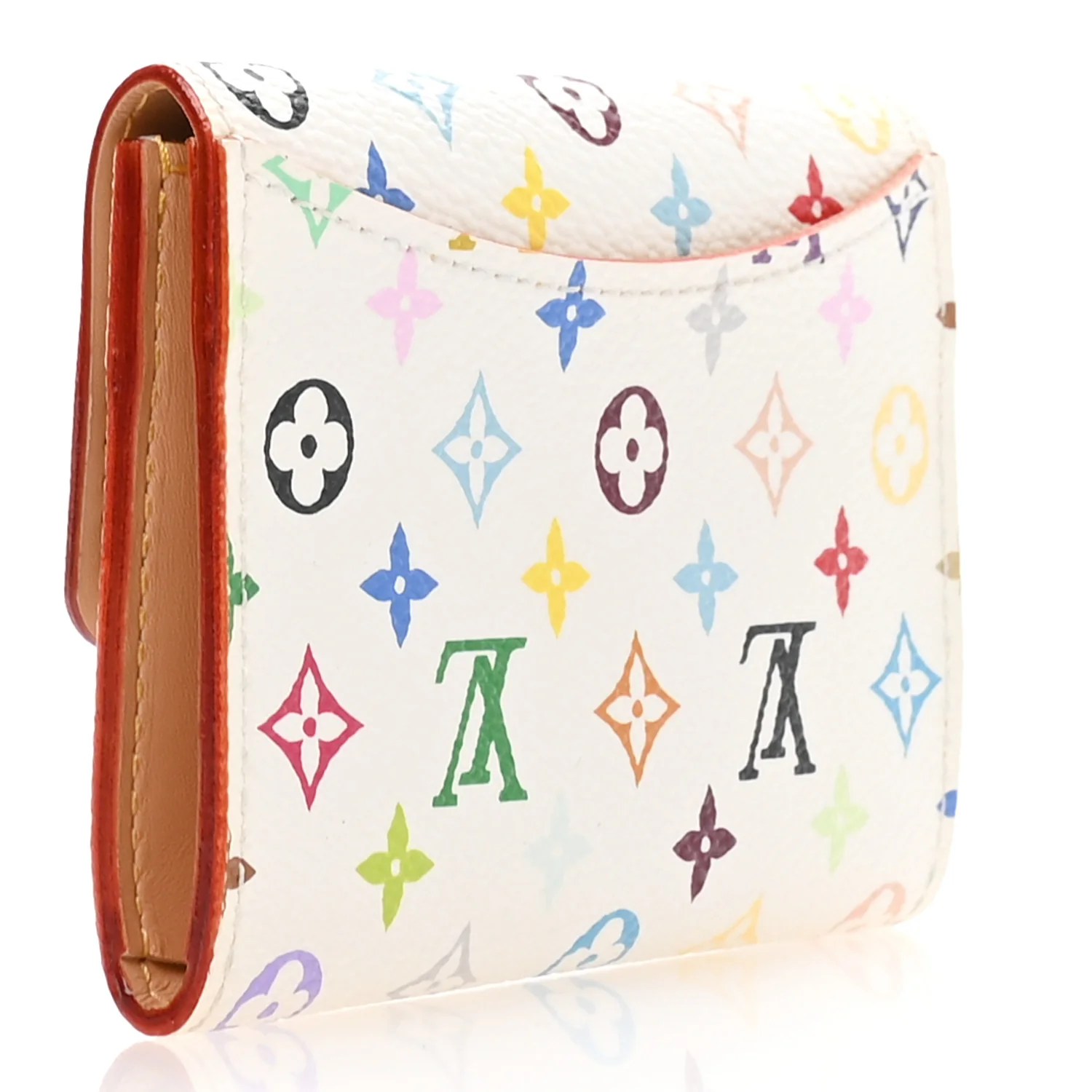 Monogram Multicolor Business Card Holder White - Image 3