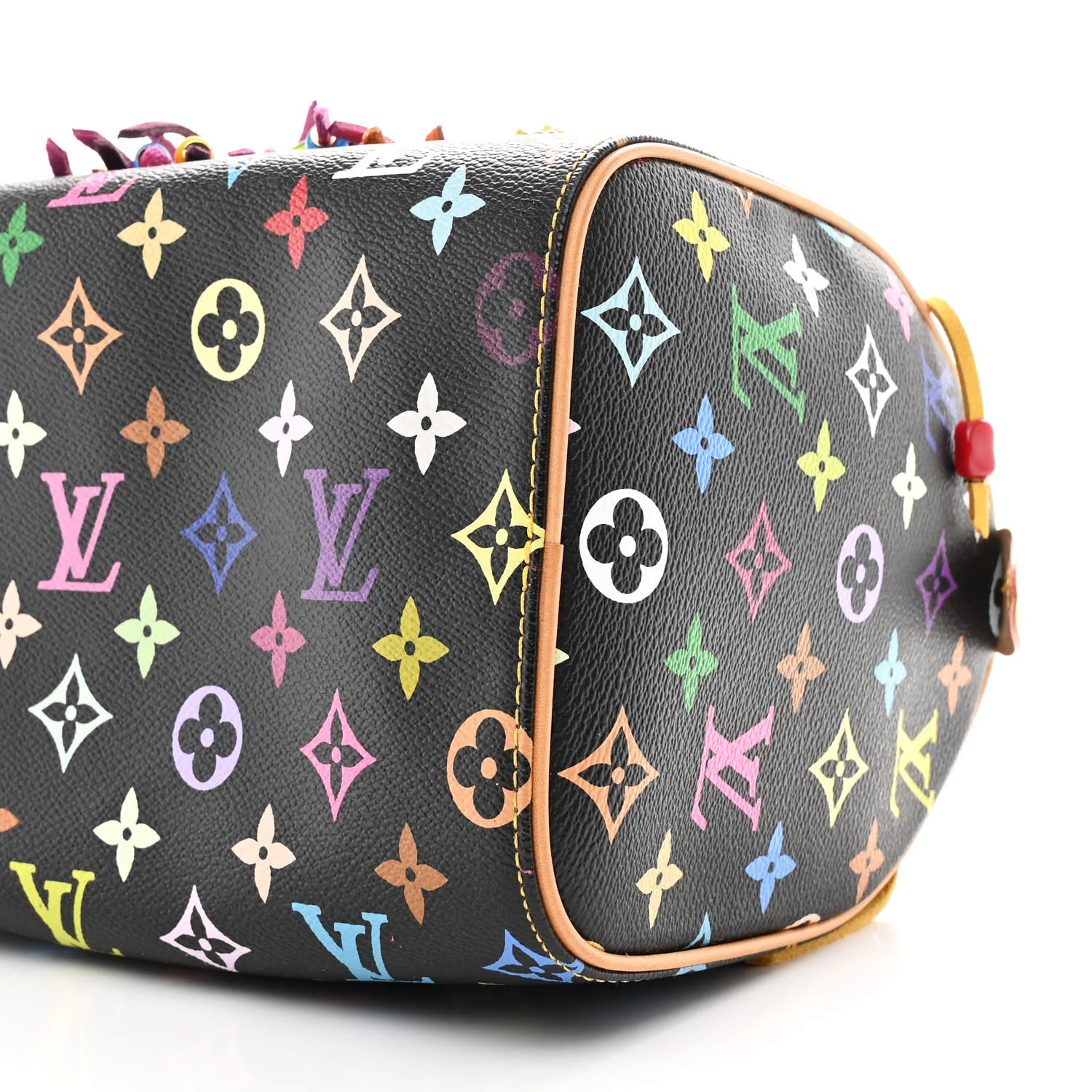 Monogram Multicolor Fringe Speedy 25 Black - Image 10