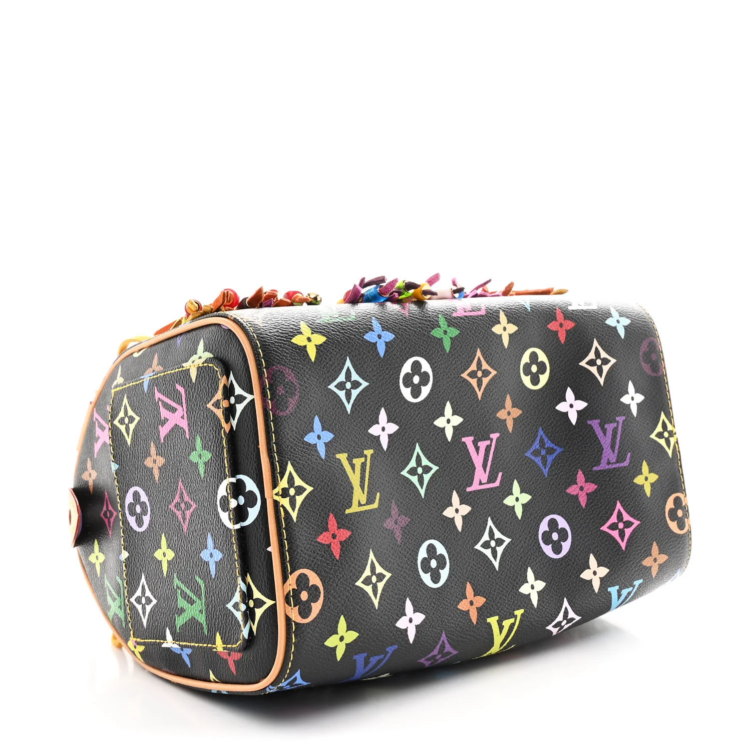 Monogram Multicolor Fringe Speedy 25 Black - Image 4