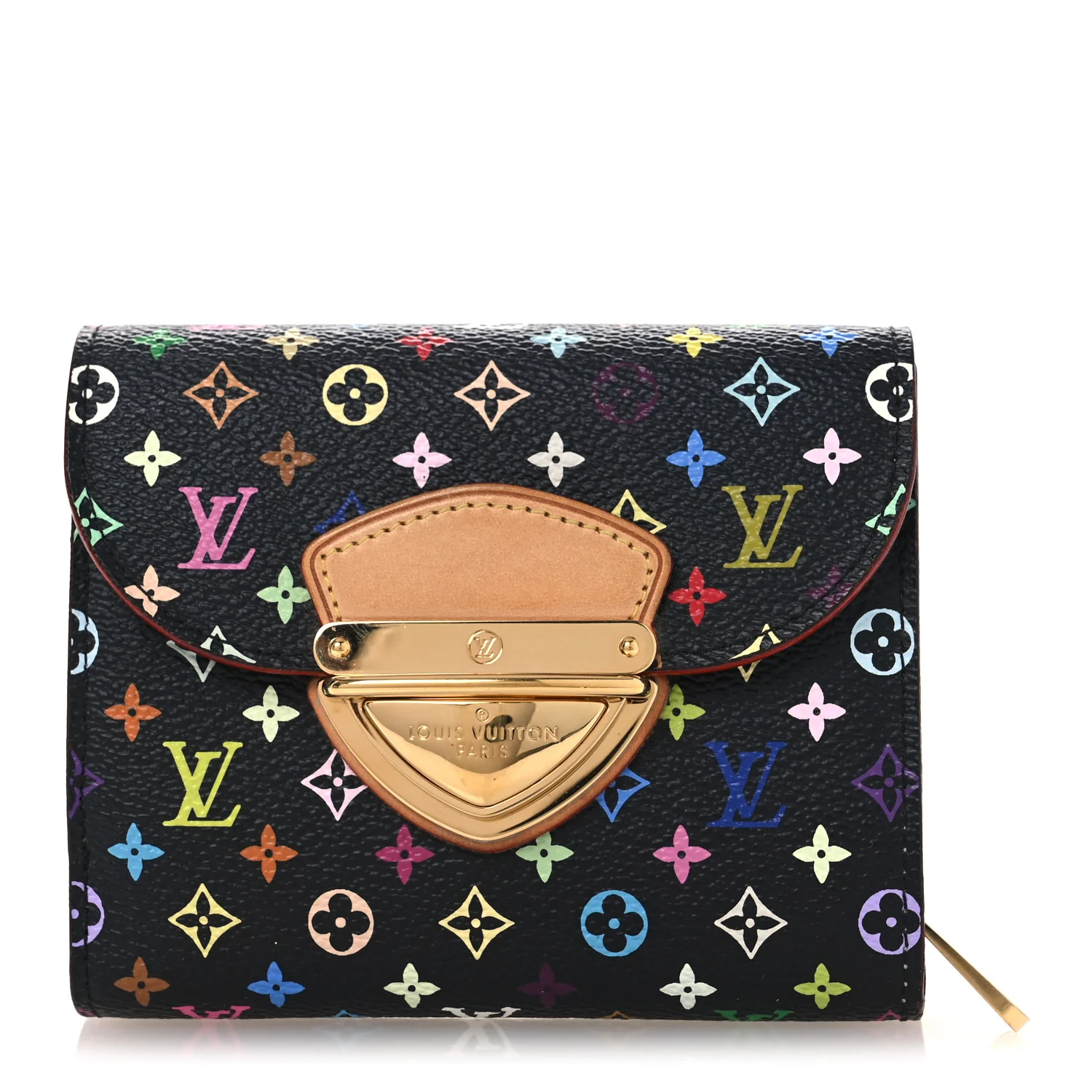 Monogram Multicolor Joey Wallet Black Violet