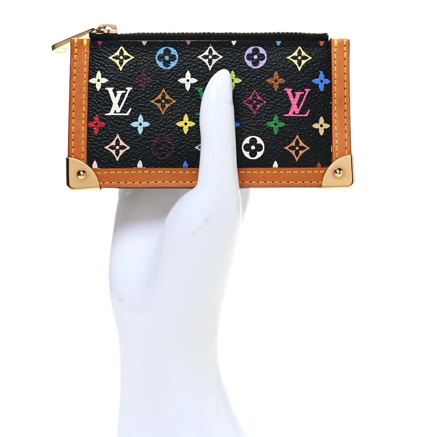 Monogram Multicolor Key Pouch Black - Image 2