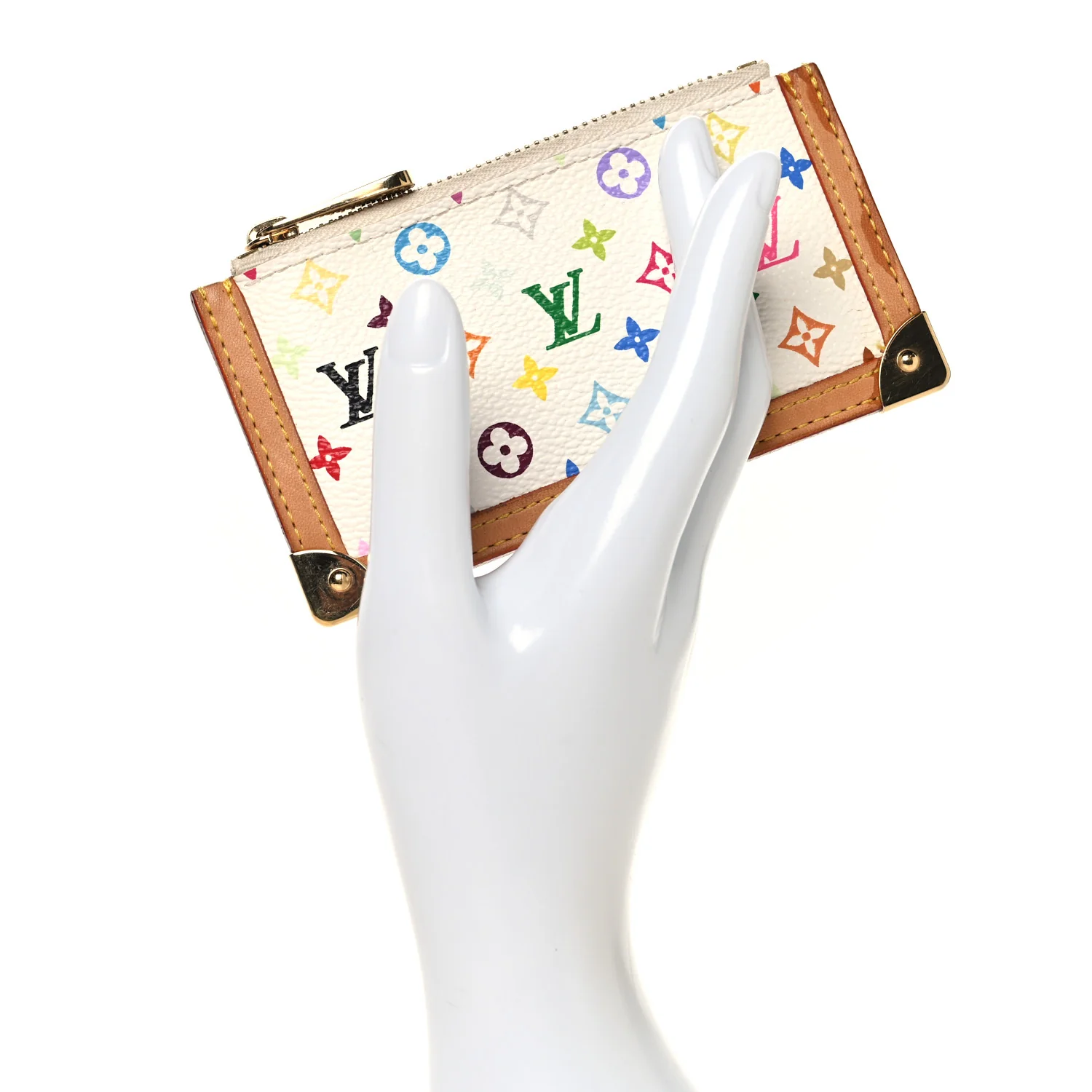 Monogram Multicolor Key Pouch White - Image 2