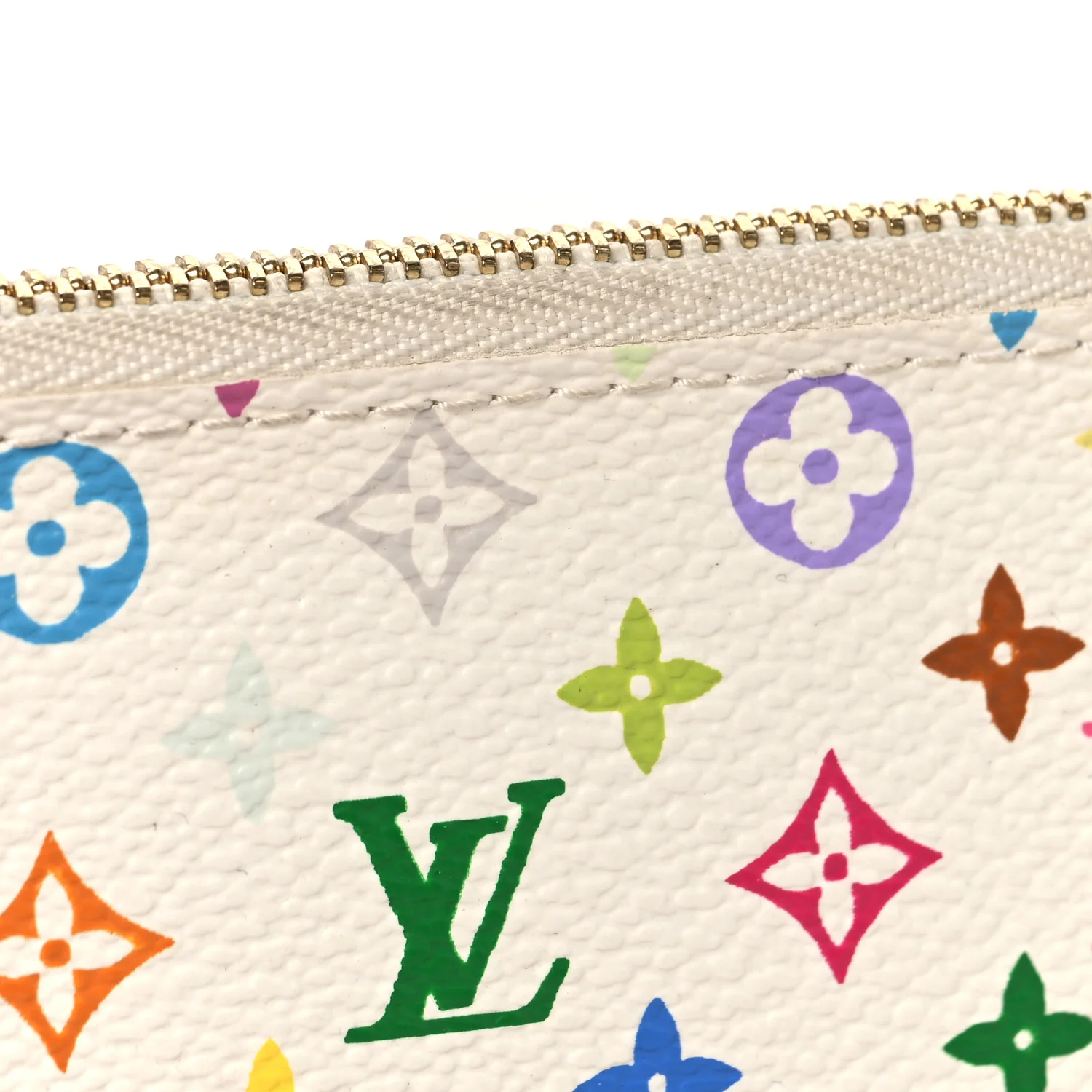 Monogram Multicolor Key Pouch White - Image 8