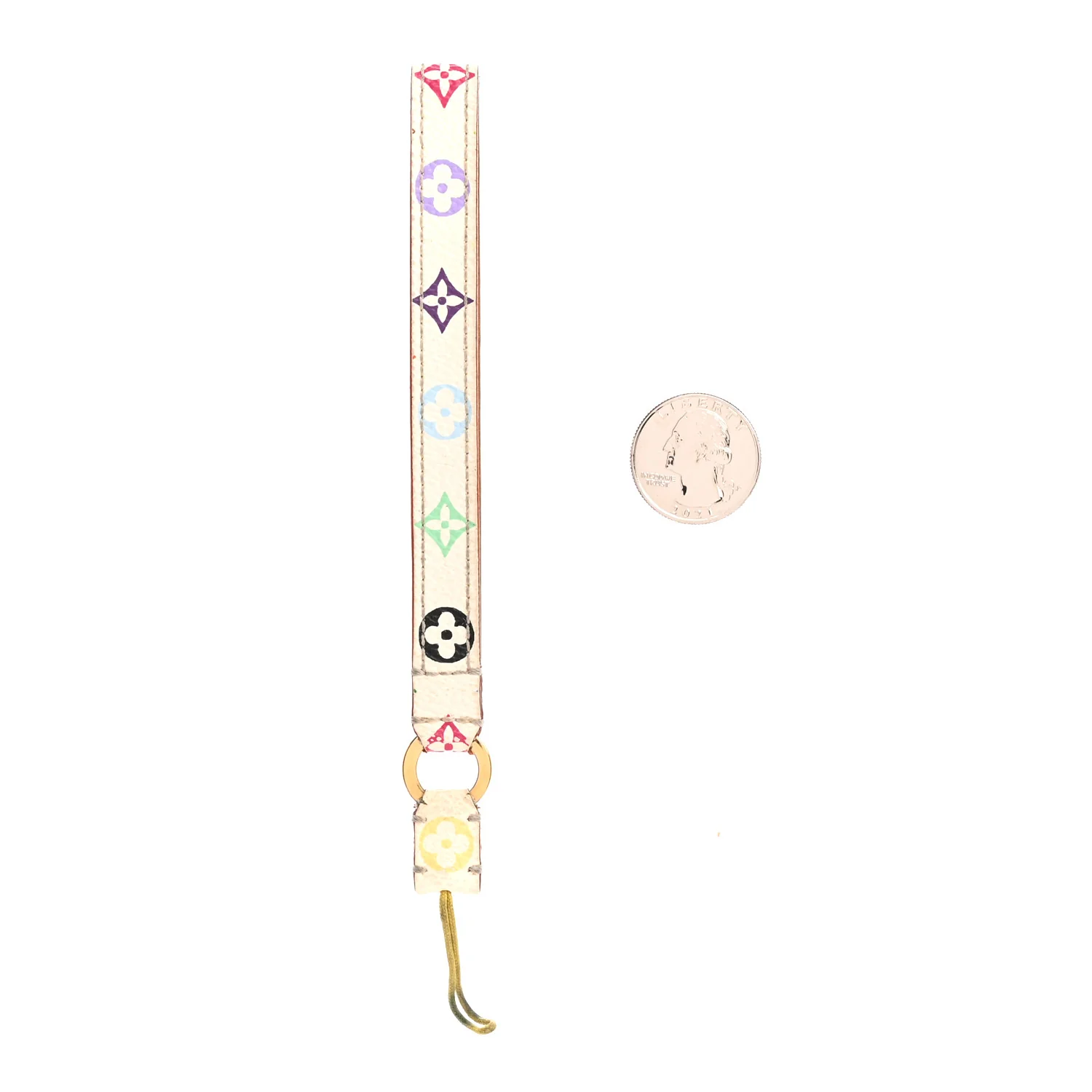 Monogram Multicolor Phone Strap White - Image 2