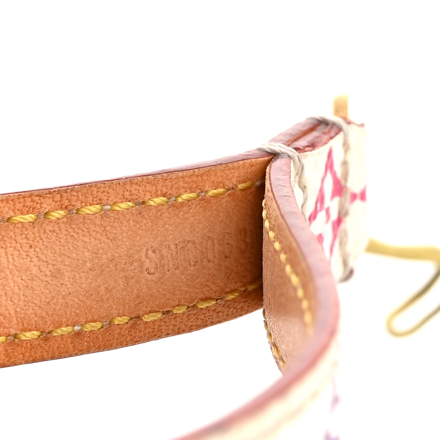 Monogram Multicolor Phone Strap White - Image 4