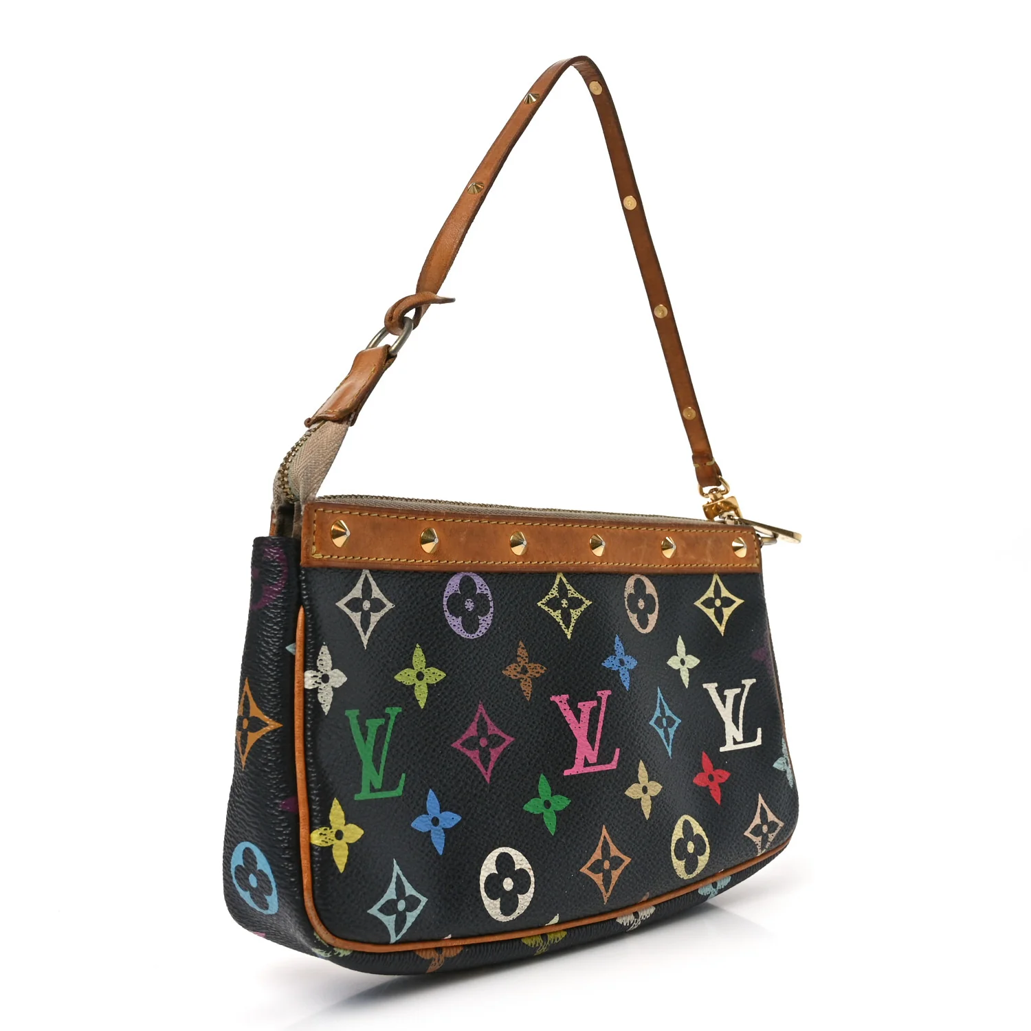 Monogram Multicolor Pochette Accessories Black - Image 3