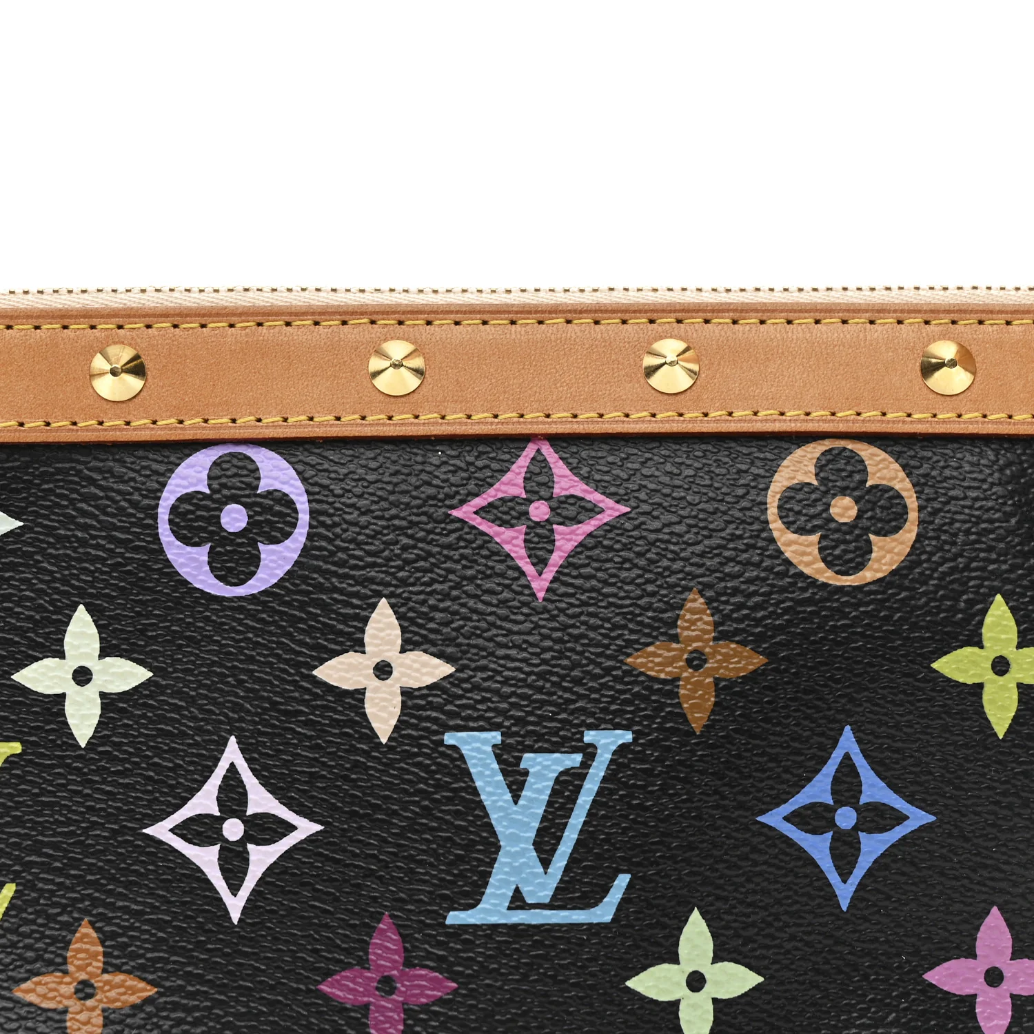 Monogram Multicolor Pochette Accessories Black - Image 8