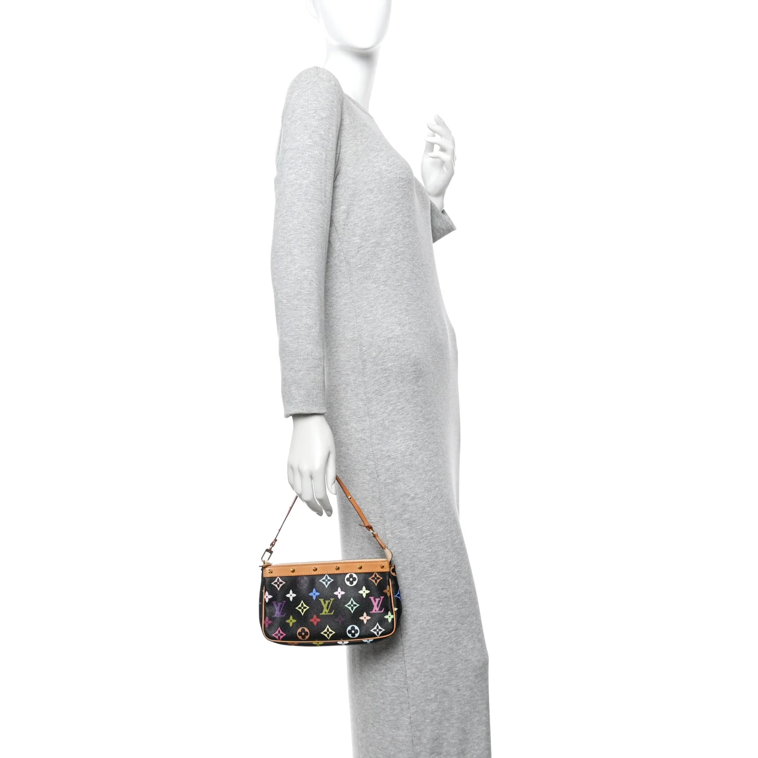 Monogram Multicolor Pochette Accessories Black - Image 2