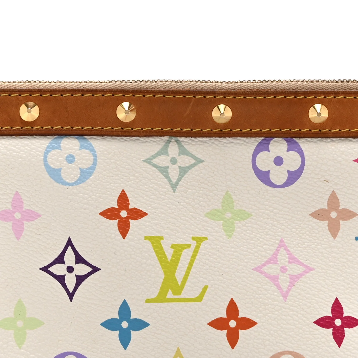 Monogram Multicolor Pochette Accessories White - Image 8