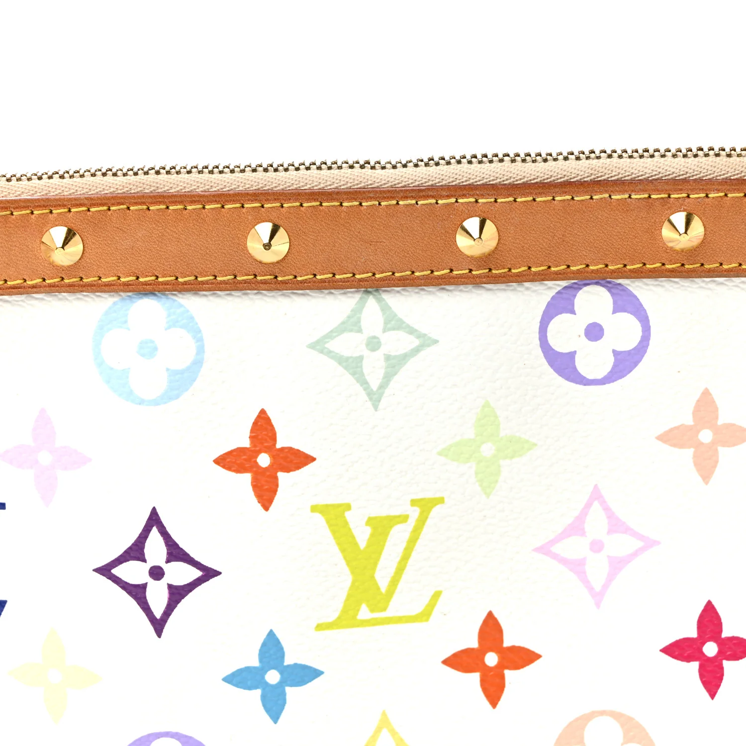 Monogram Multicolor Pochette Accessories White - Image 8