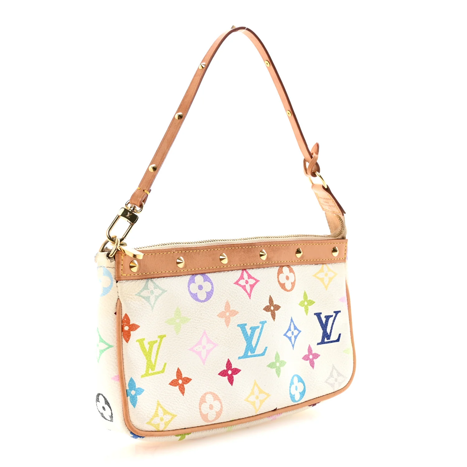 Monogram Multicolor Pochette Accessories White - Image 3