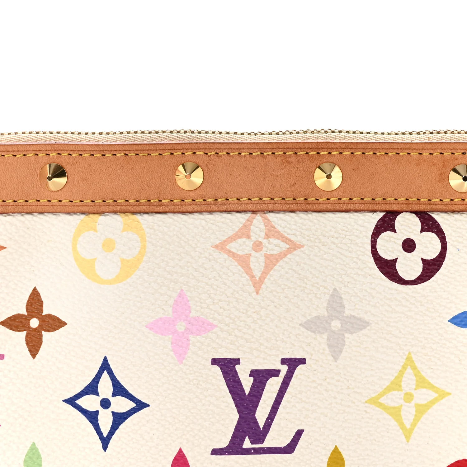 Monogram Multicolor Pochette Accessories White - Image 7