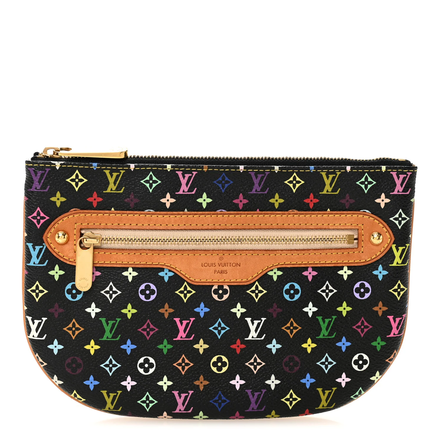 Monogram Multicolor Pochette Plate GM Black