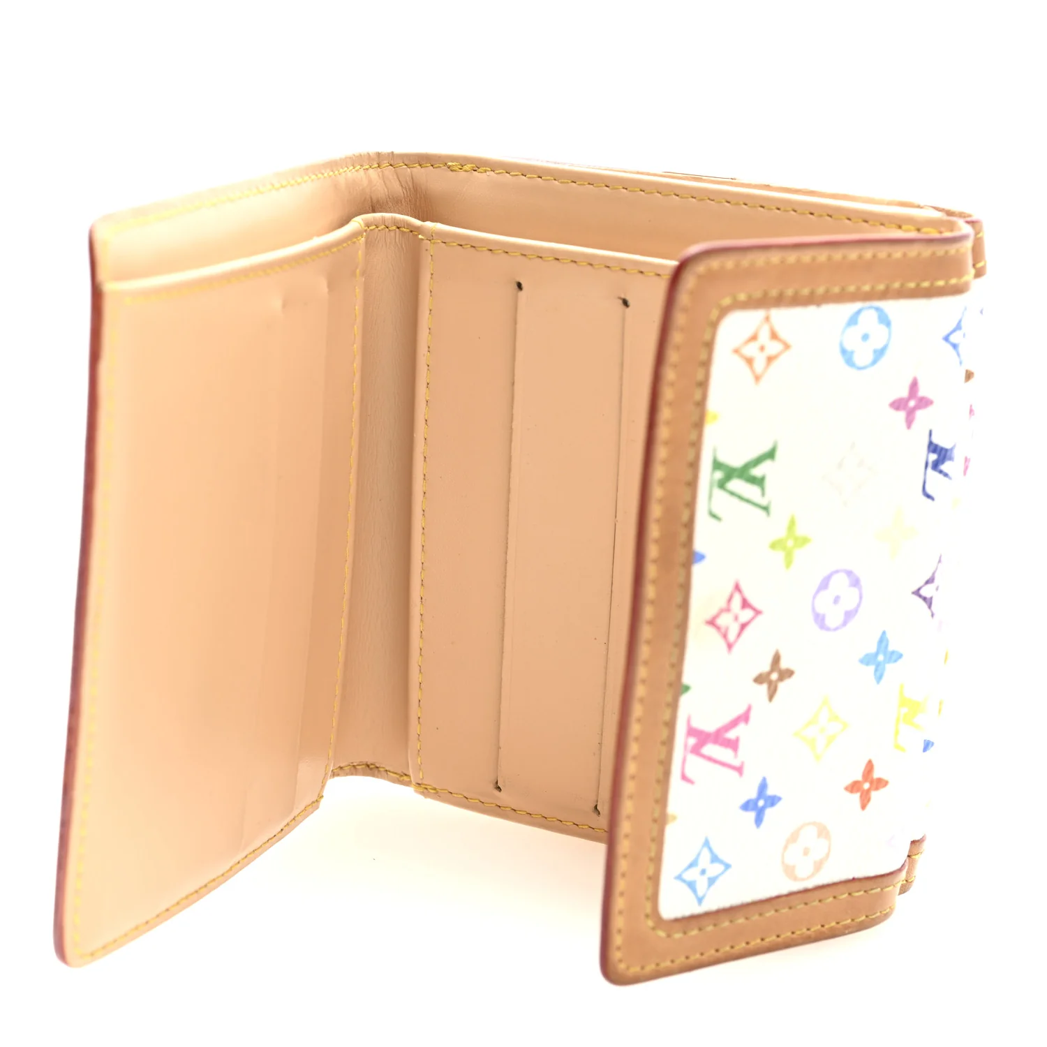 Monogram Multicolor Porte-Monnaie Billets Wallet White - Image 5