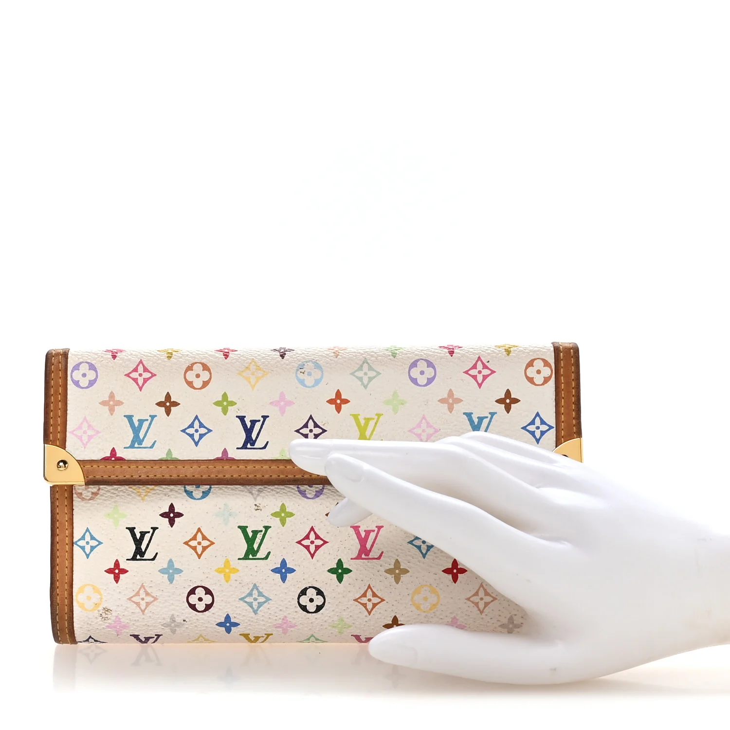 Monogram Multicolor Porte Tresor International Wallet White - Image 2