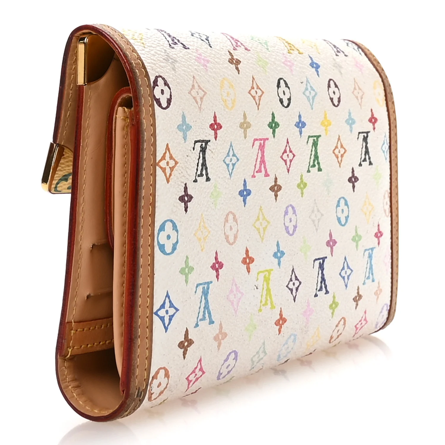 Monogram Multicolor Porte Tresor International Wallet White - Image 3