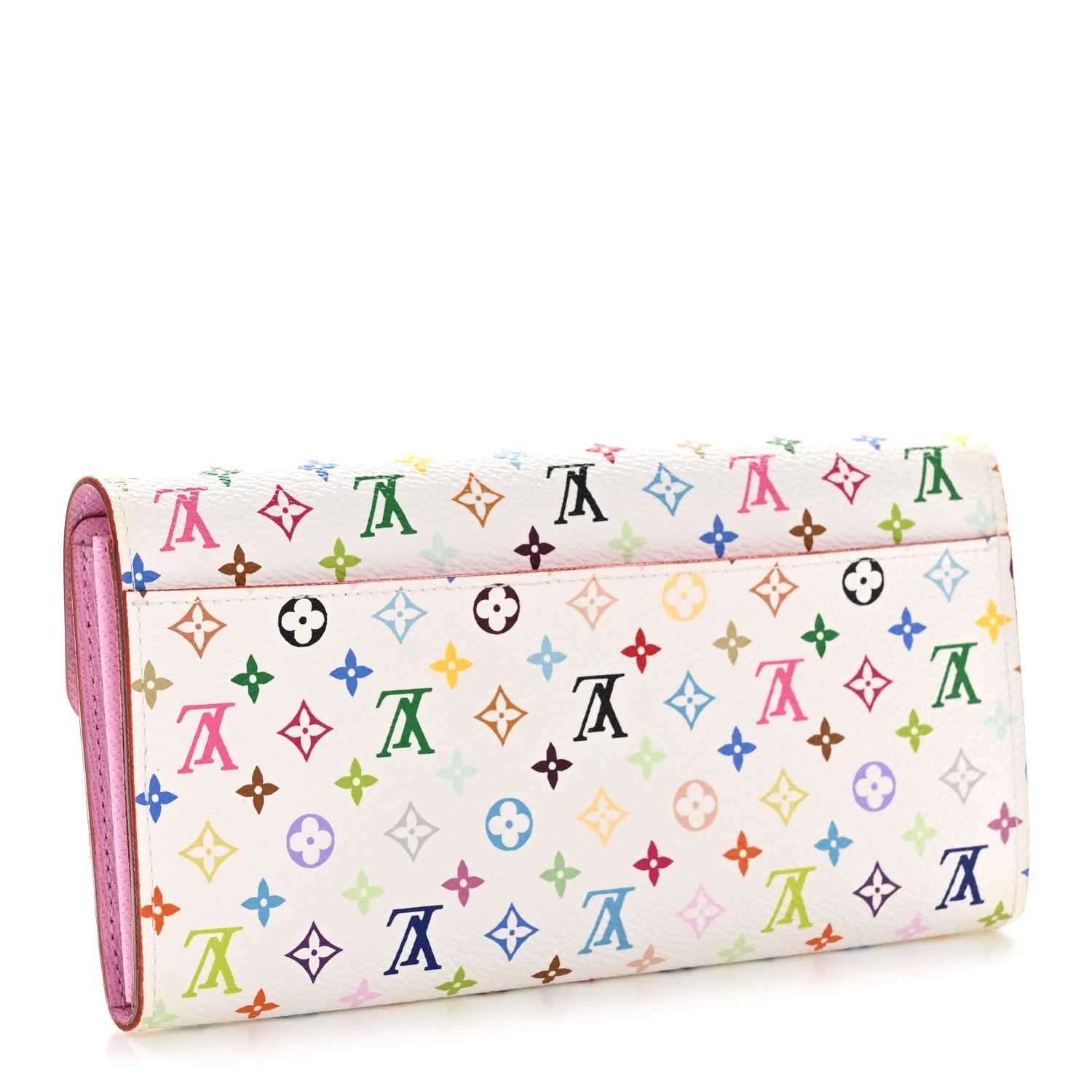 Monogram Multicolor Sarah Wallet NM White Litchi - Image 3
