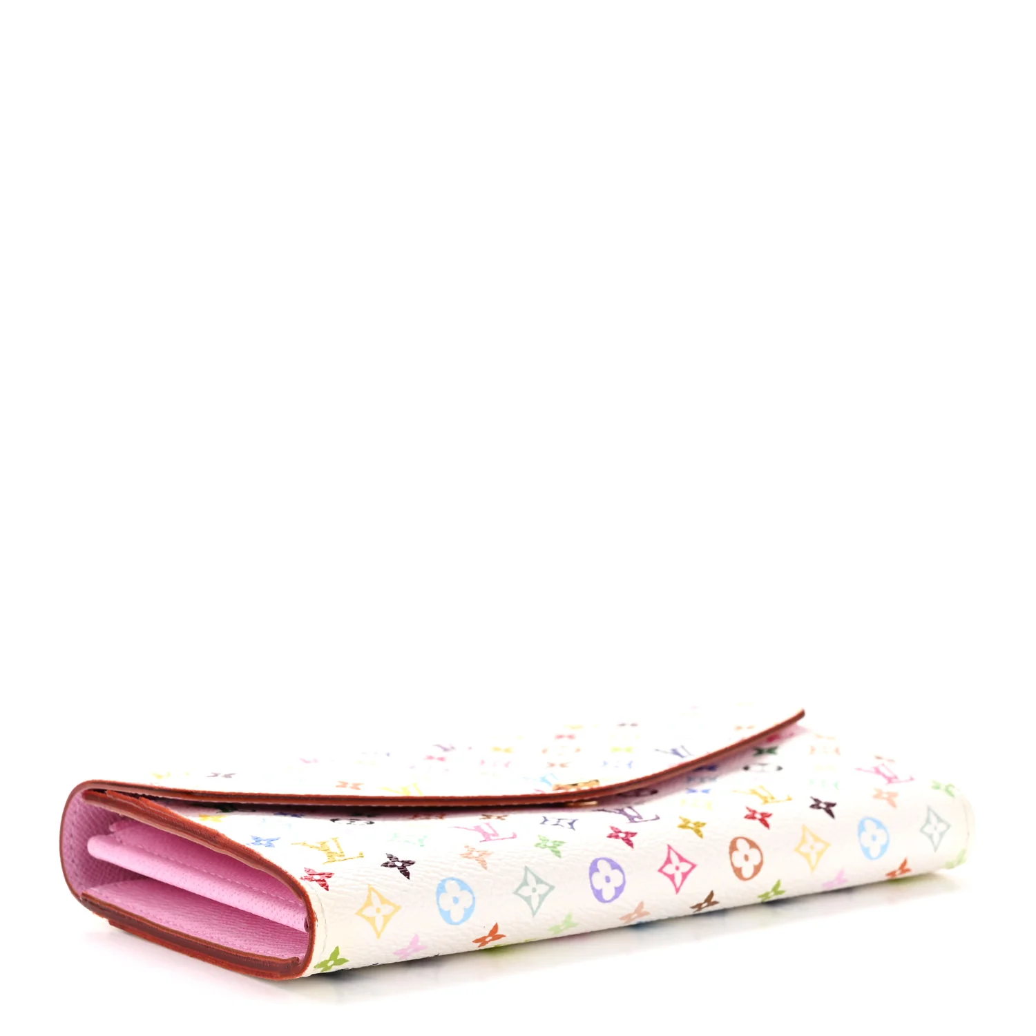 Monogram Multicolor Sarah Wallet NM White Litchi - Image 4