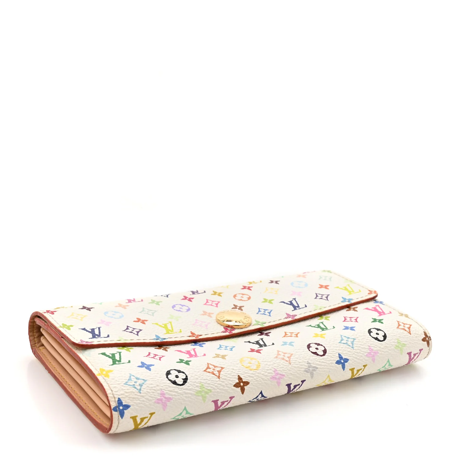 Monogram Multicolor Sarah Wallet White - Image 4