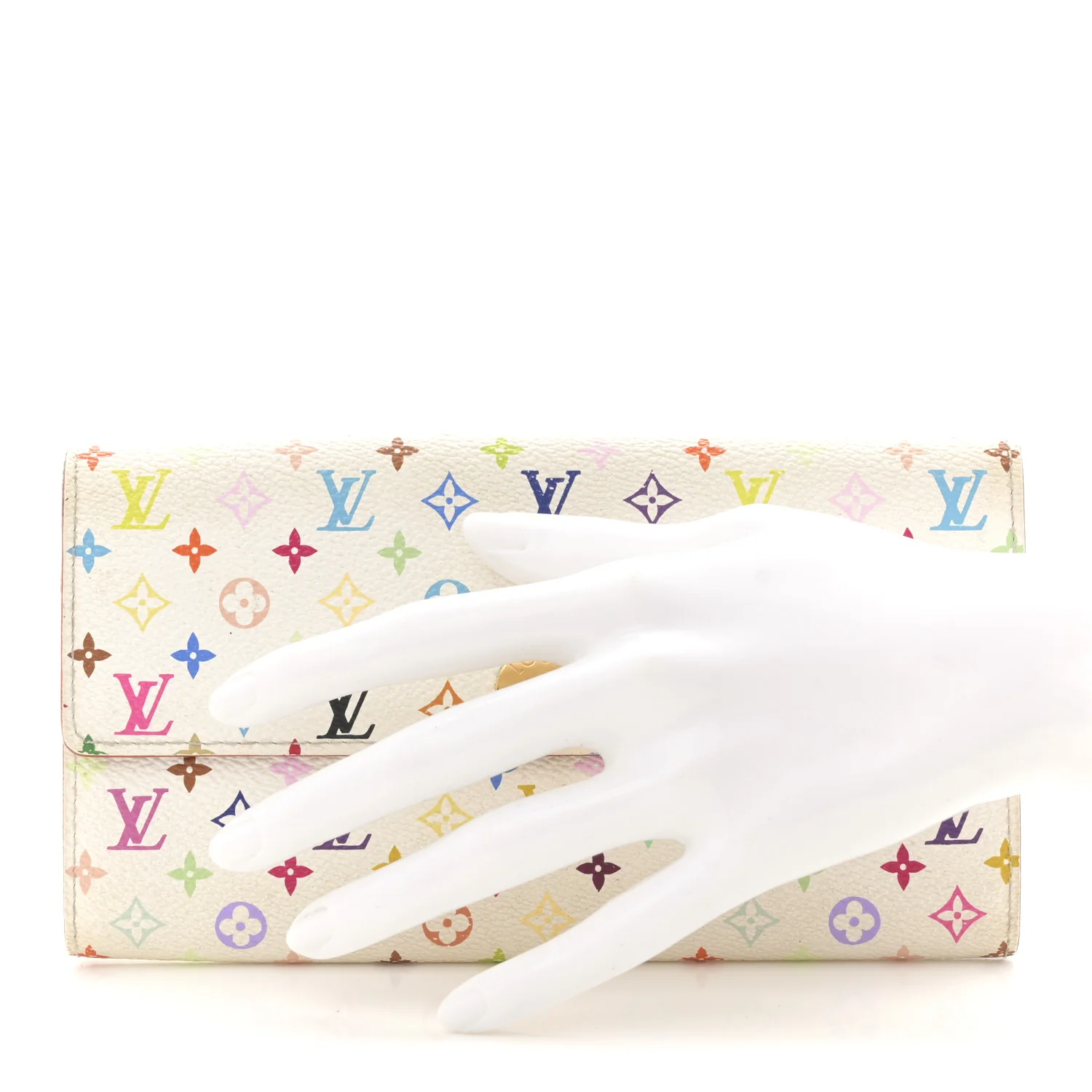 Monogram Multicolor Sarah Wallet White - Image 2