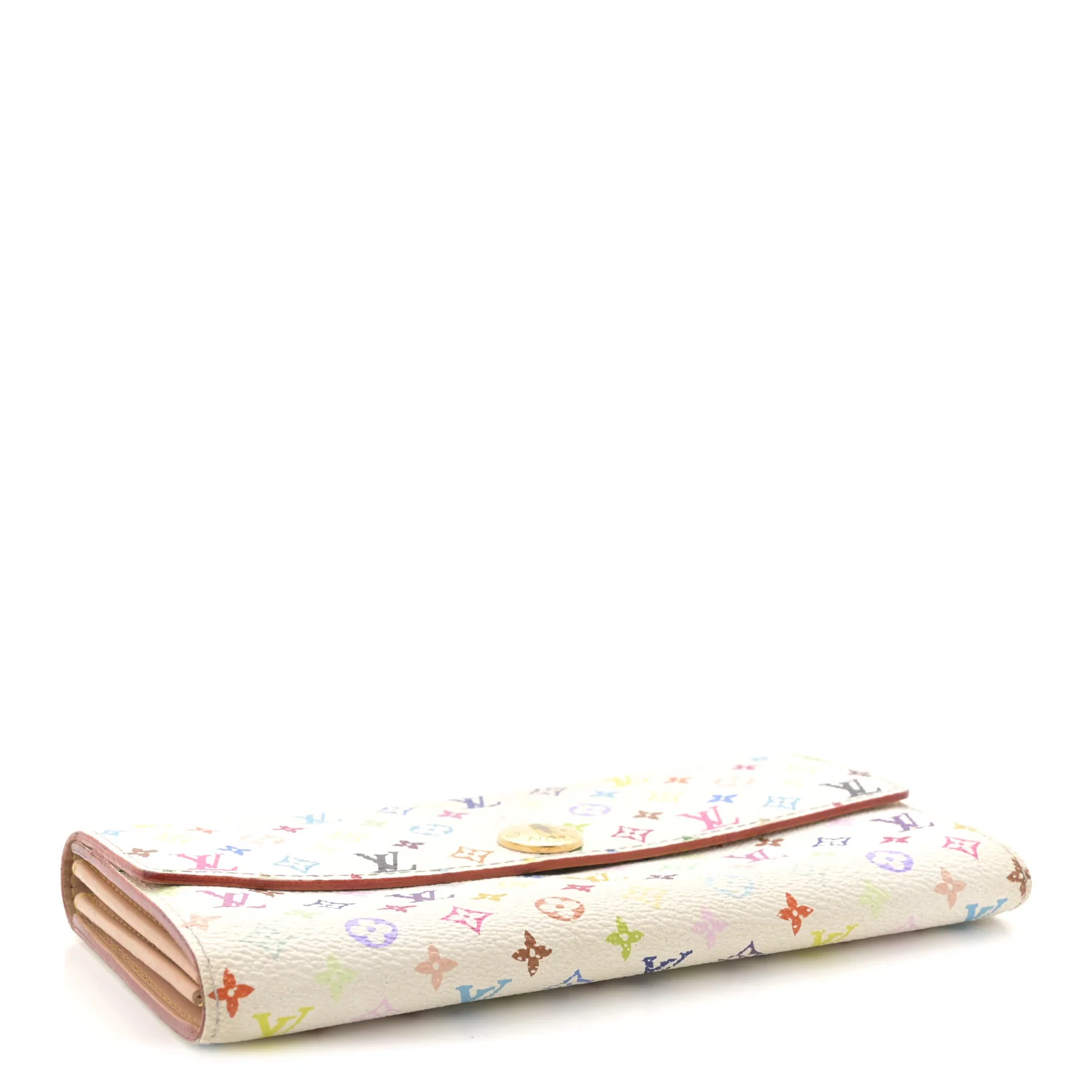 Monogram Multicolor Sarah Wallet White - Image 4