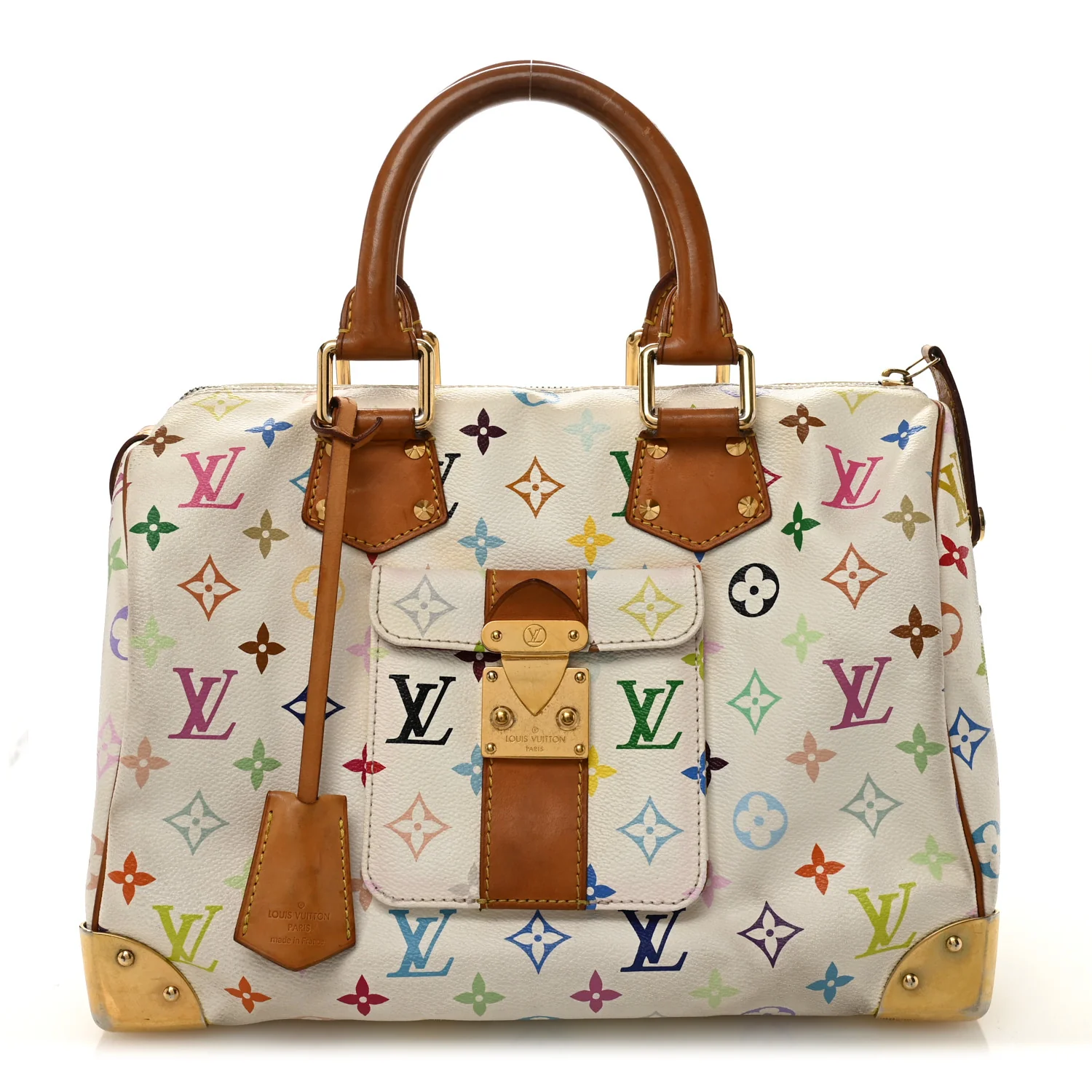 Monogram Multicolor Speedy 30 White