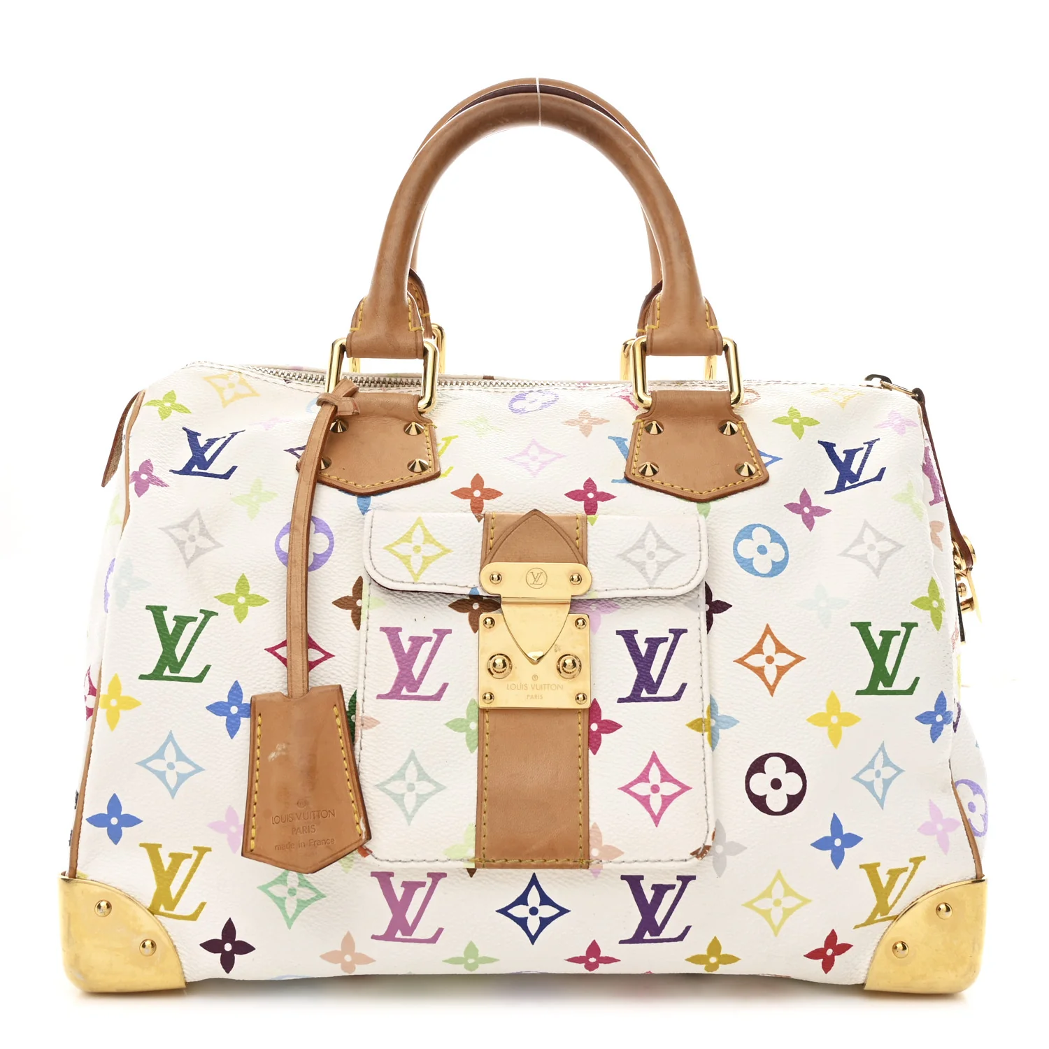 Monogram Multicolor Speedy 30 White