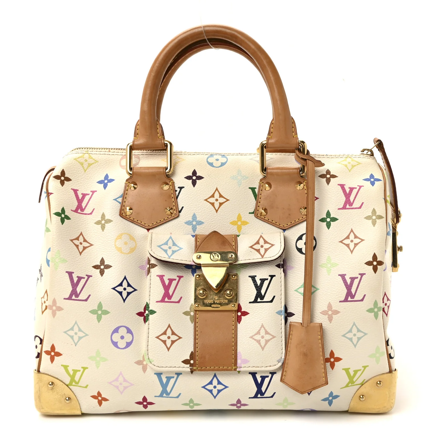 Monogram Multicolor Speedy 30 White